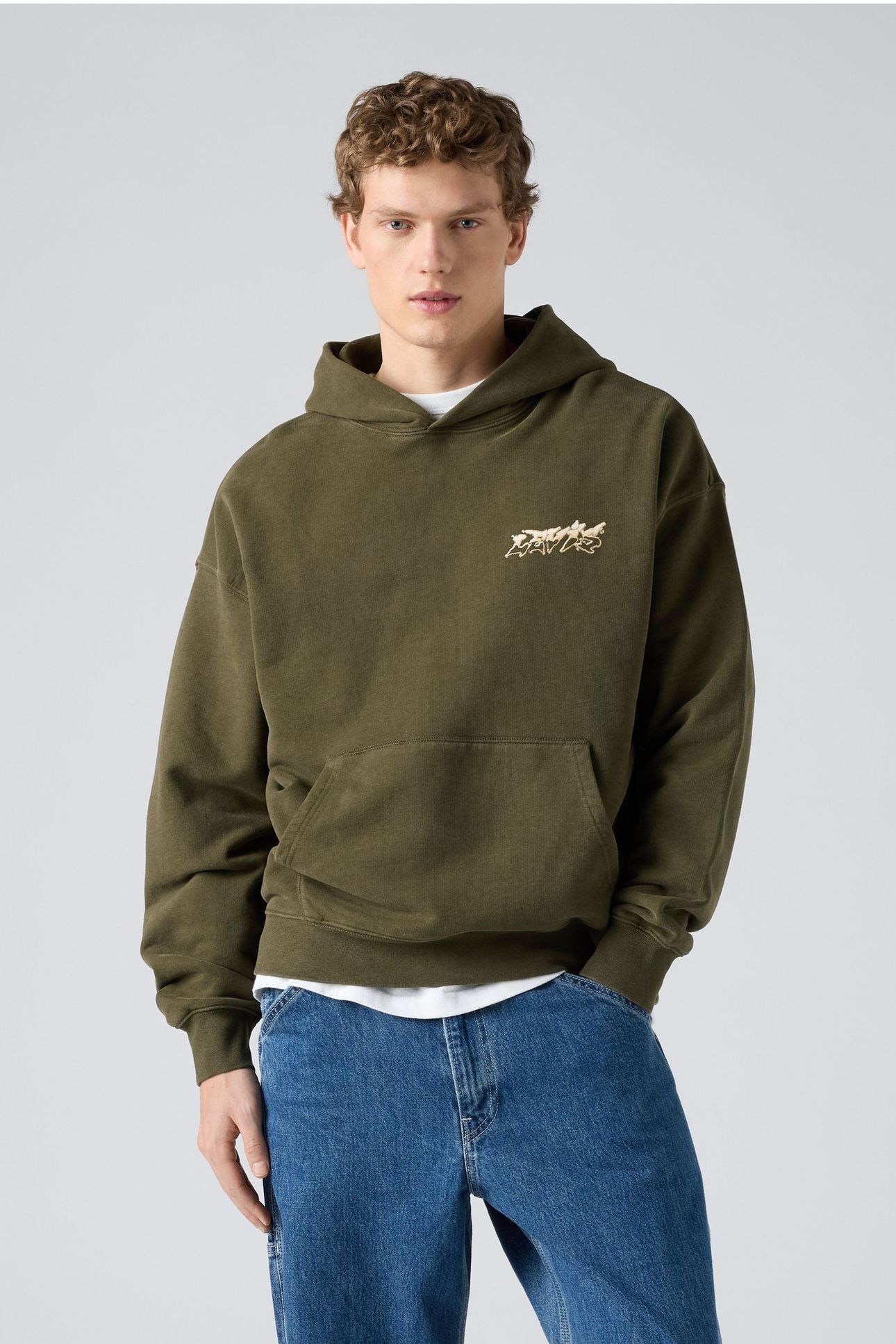 TWO HORSE BOXY HOODIE 1