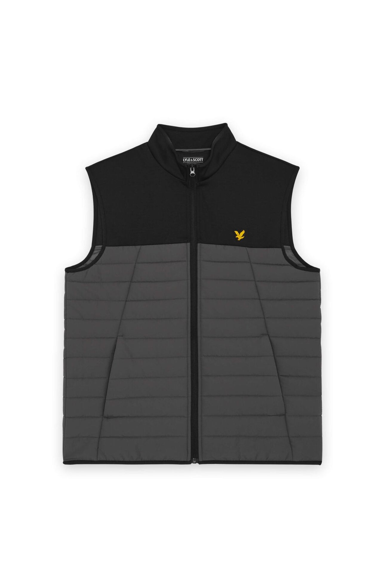 SPORTS FLEECE HYBRID GILET JET BLACK/GRANITE 4