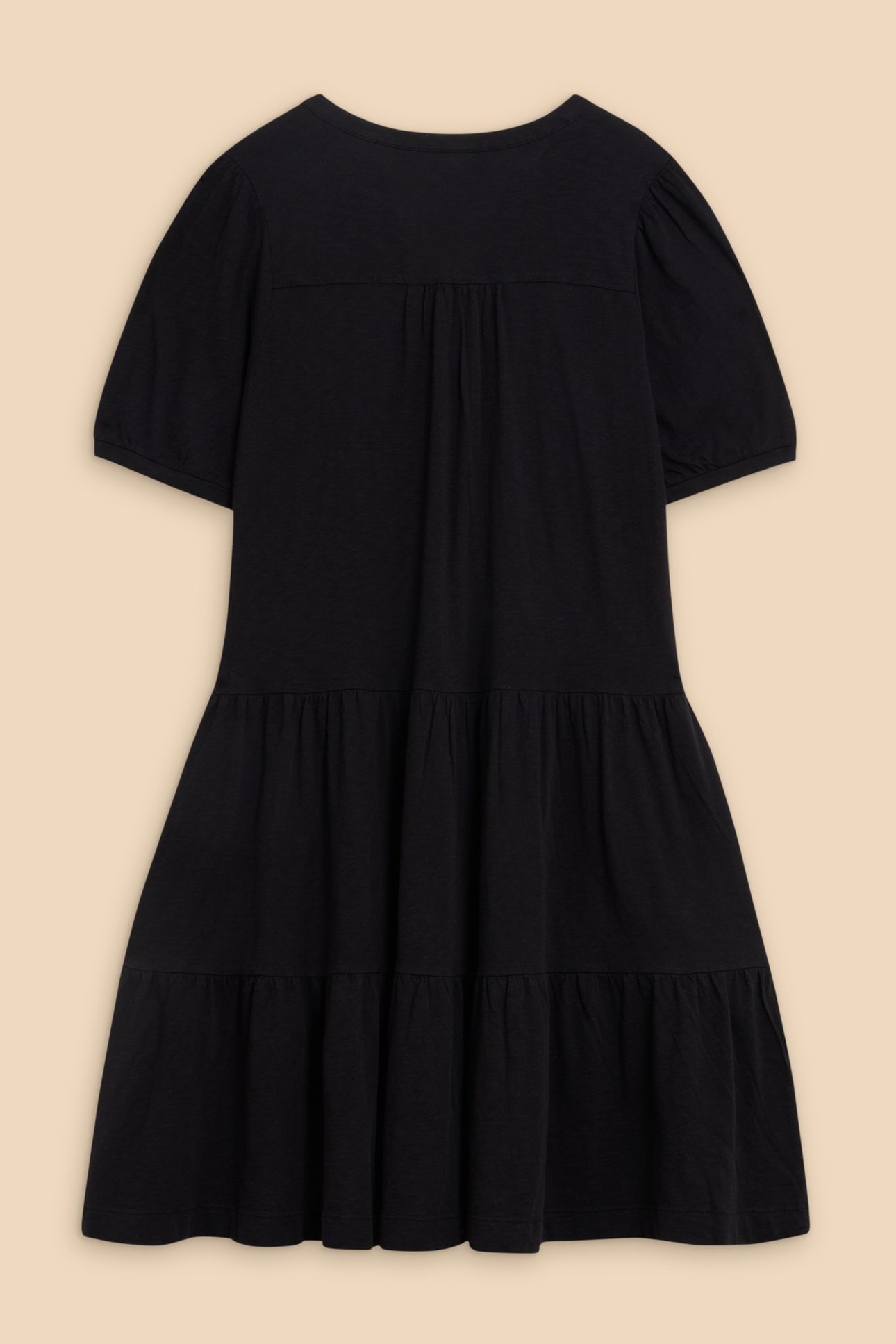 CLARA COTTON JERSEY DRESS PURE BLK 4