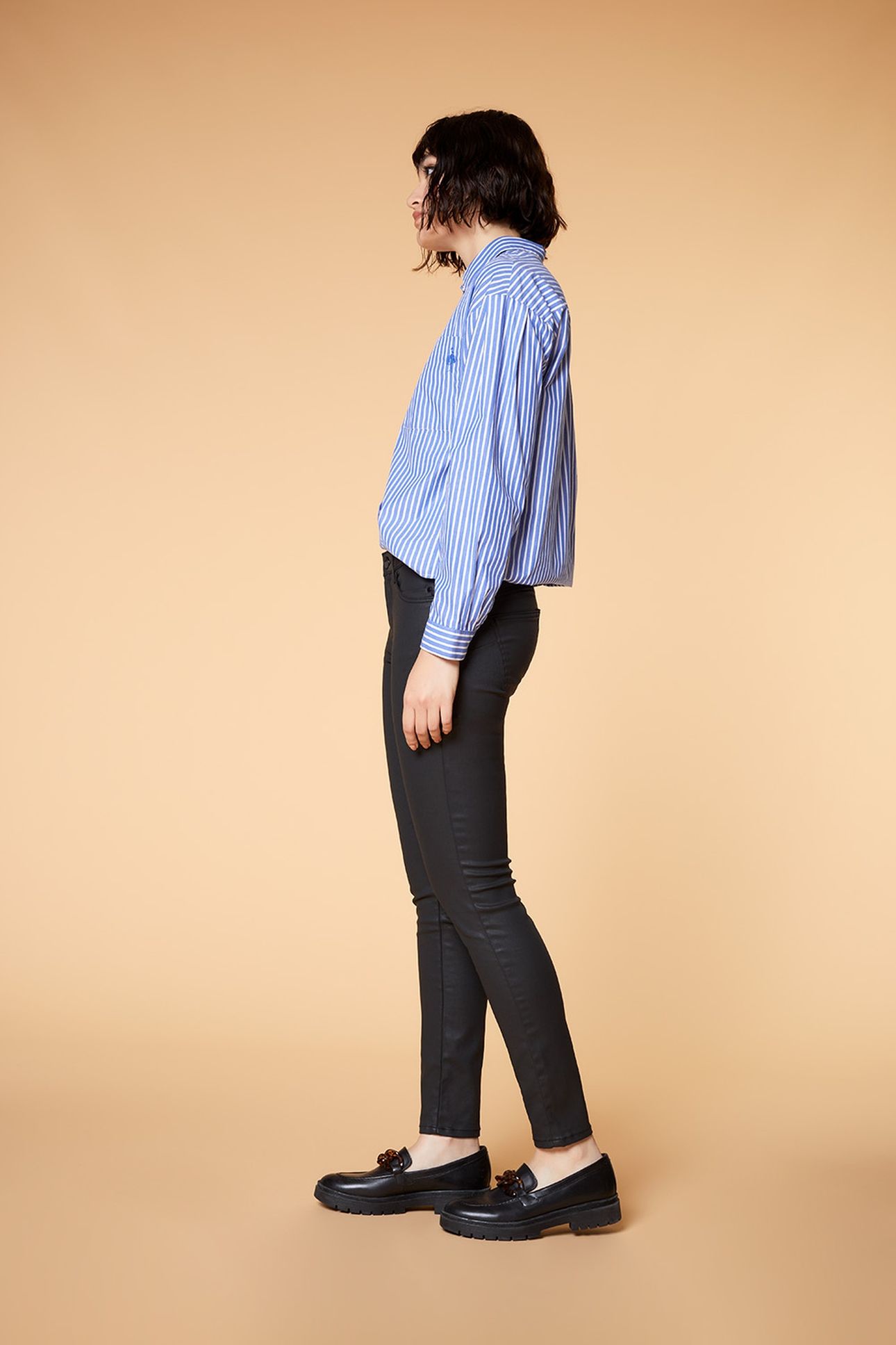 THE INDI COATED . SLIM JEANS WITH MATTE COATING 3