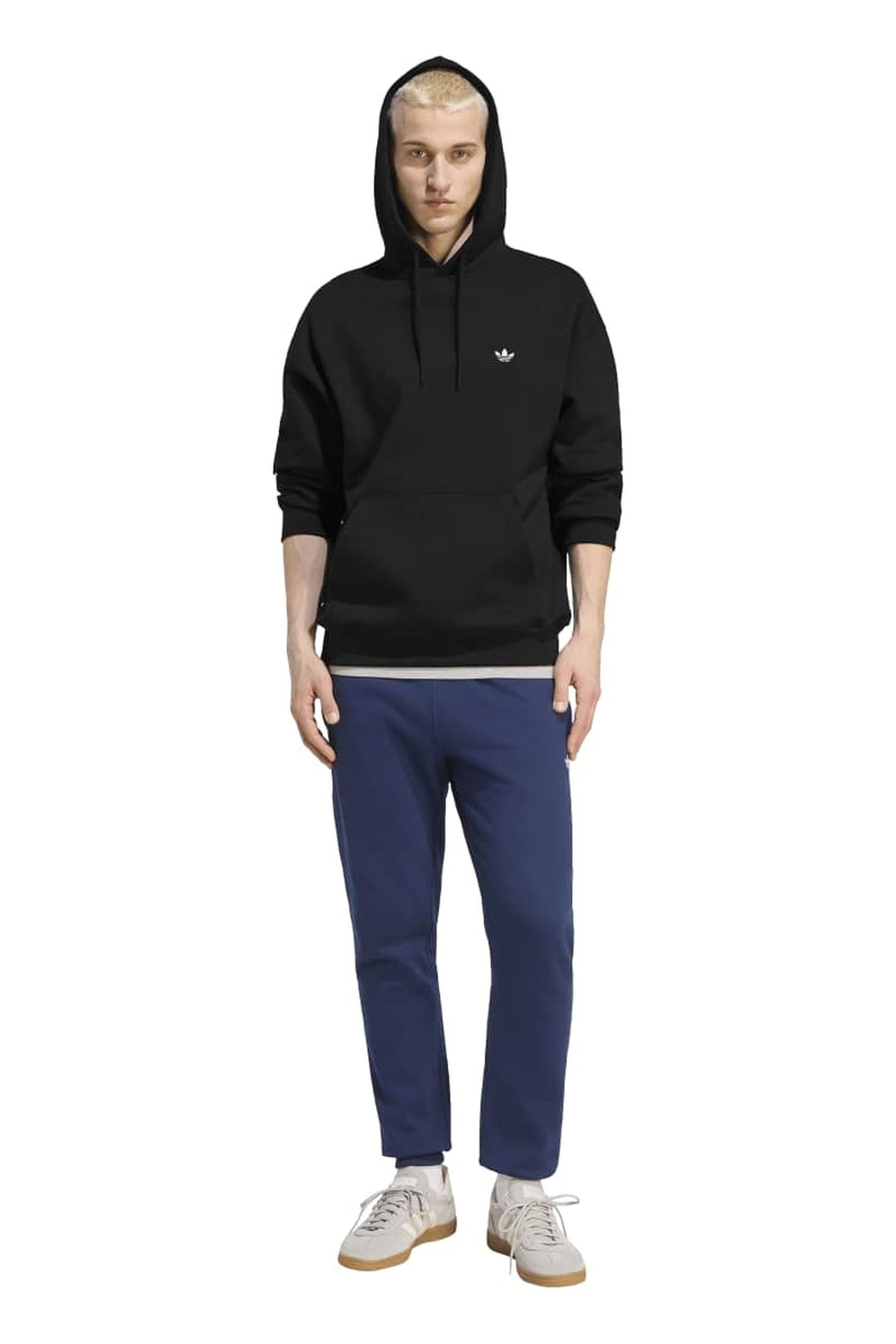 TREFOIL ESSENTIALS LOOSE HOODIE BLACK 4