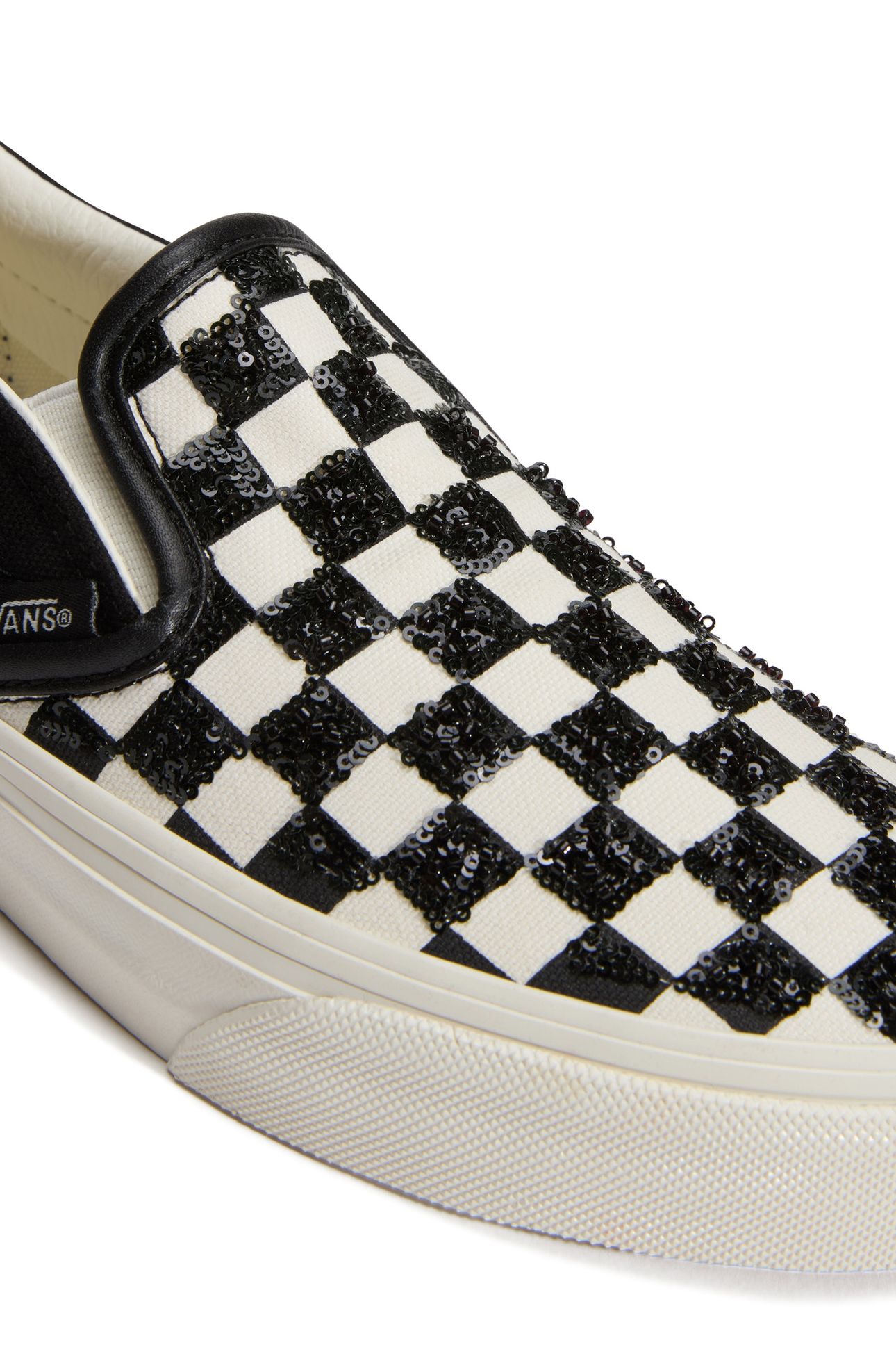 UNISEX CLASSIC SLIP-ON BEADED CHECKERBOARD 7
