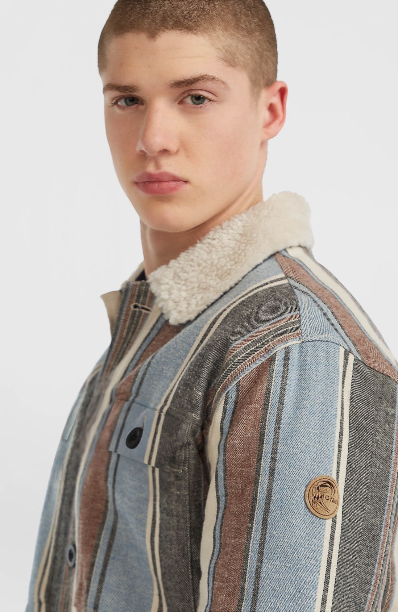 O'RIGINALS FLEECE LINED JACKET BLUE VINTAGE O'NEILL STRIPE 8
