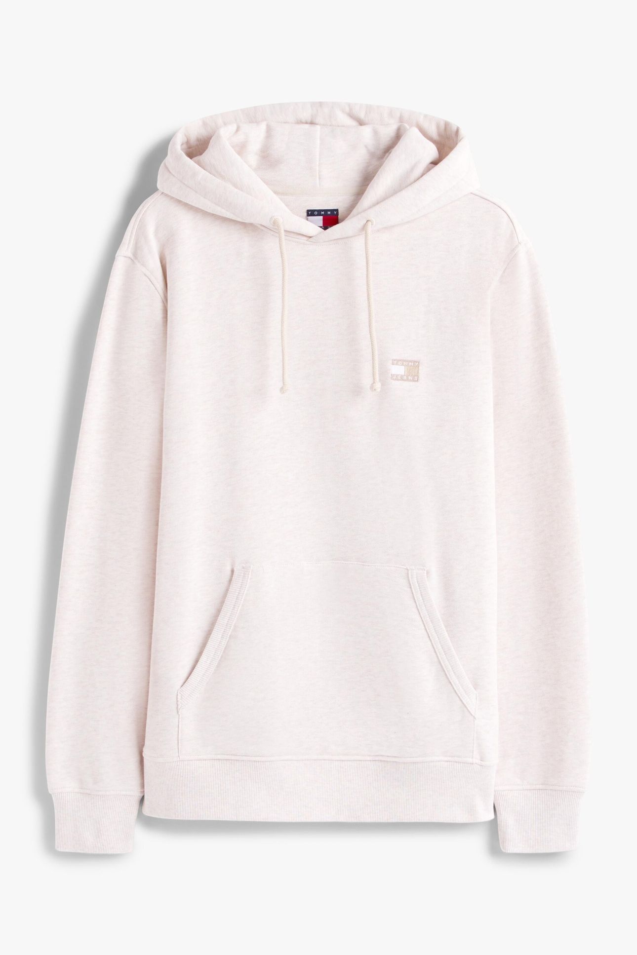 TJM REG BADGE HOODIE OAT MARL HEATHER TONAL 4