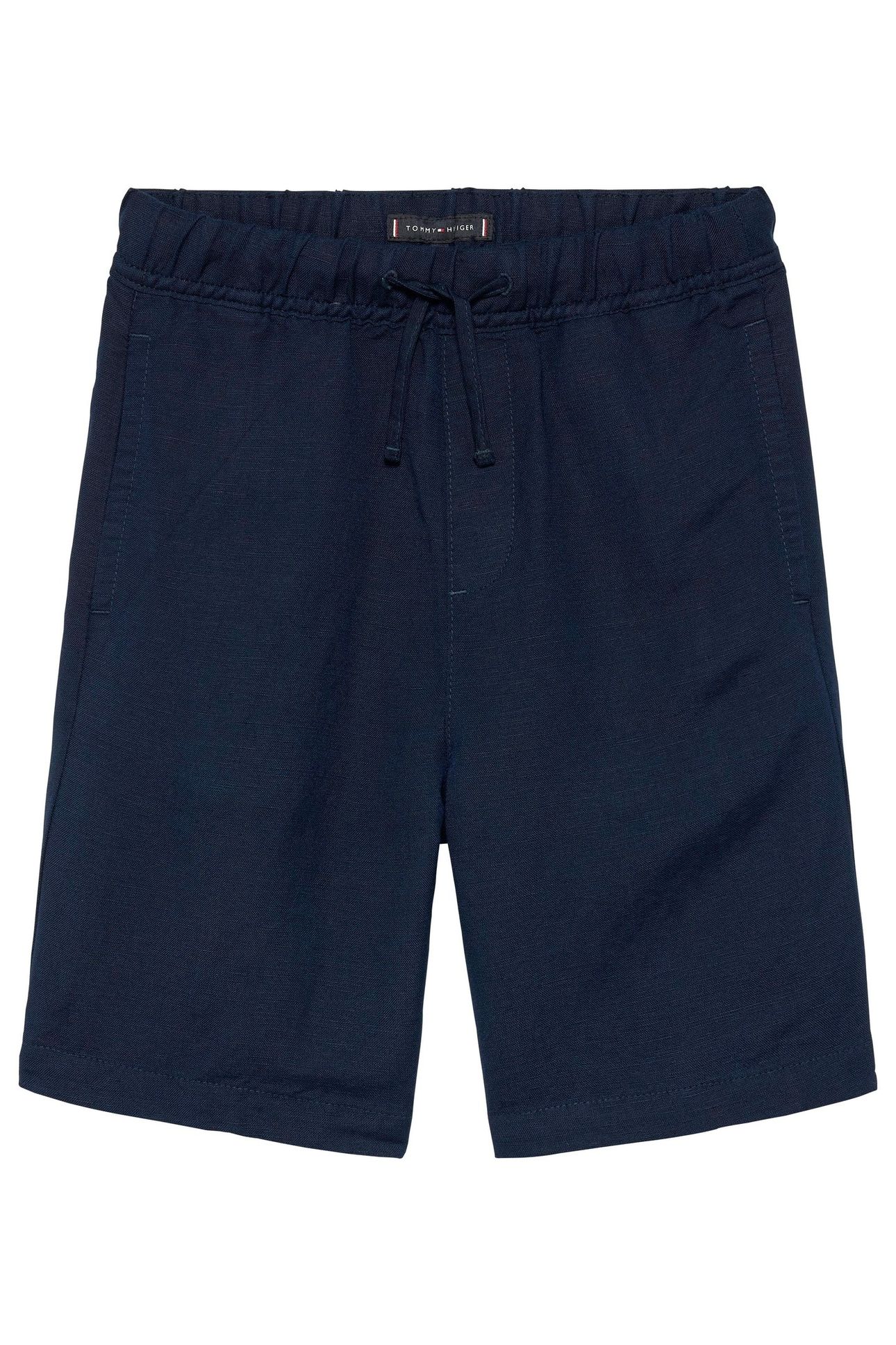 BOYS LINEN BLEND SHORT DARK NIGHT NAVY 5