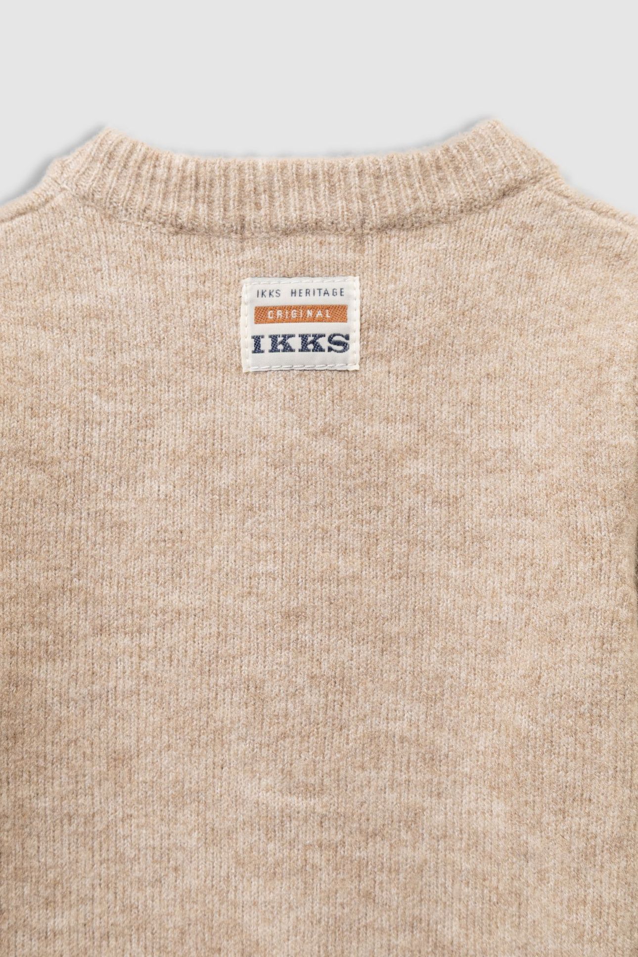 BABY BOYS’ BEIGE KNIT JUMPSUIT AND BEANIE OUTFIT 5