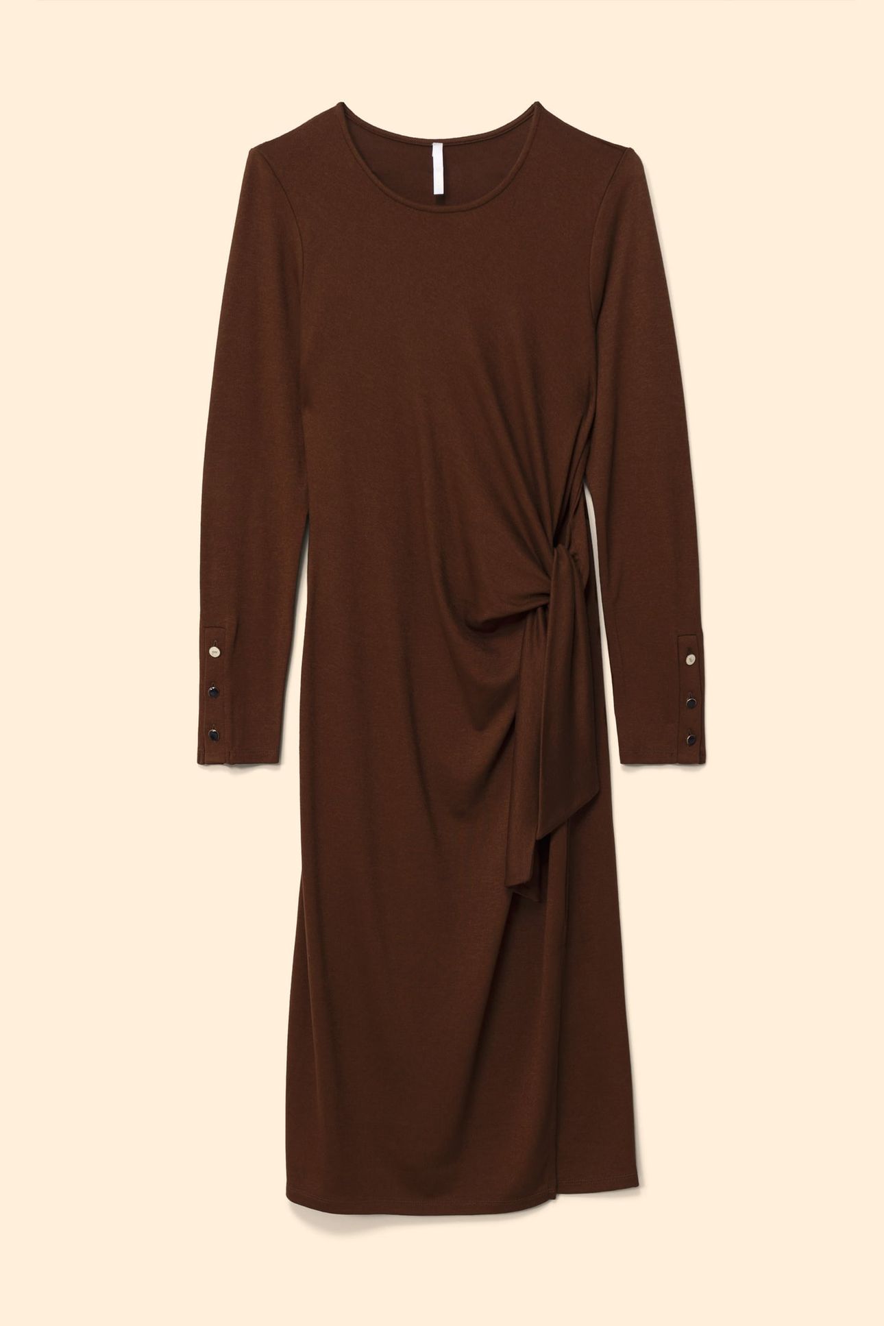 BROWN LONG TUBE DRESS TO TIE ON SIDE 4