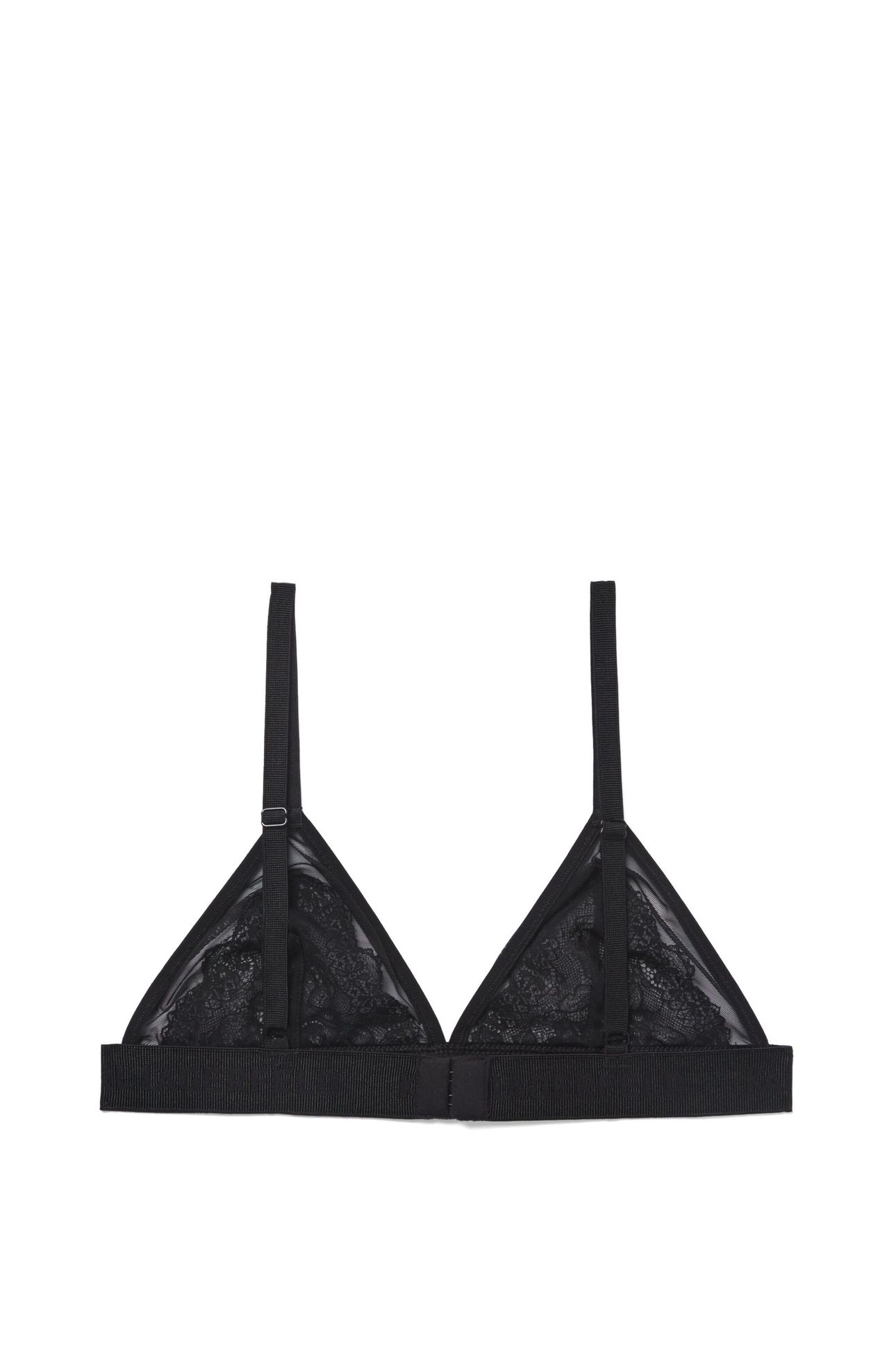 LACE TRIANGLE BRA BLACK 6
