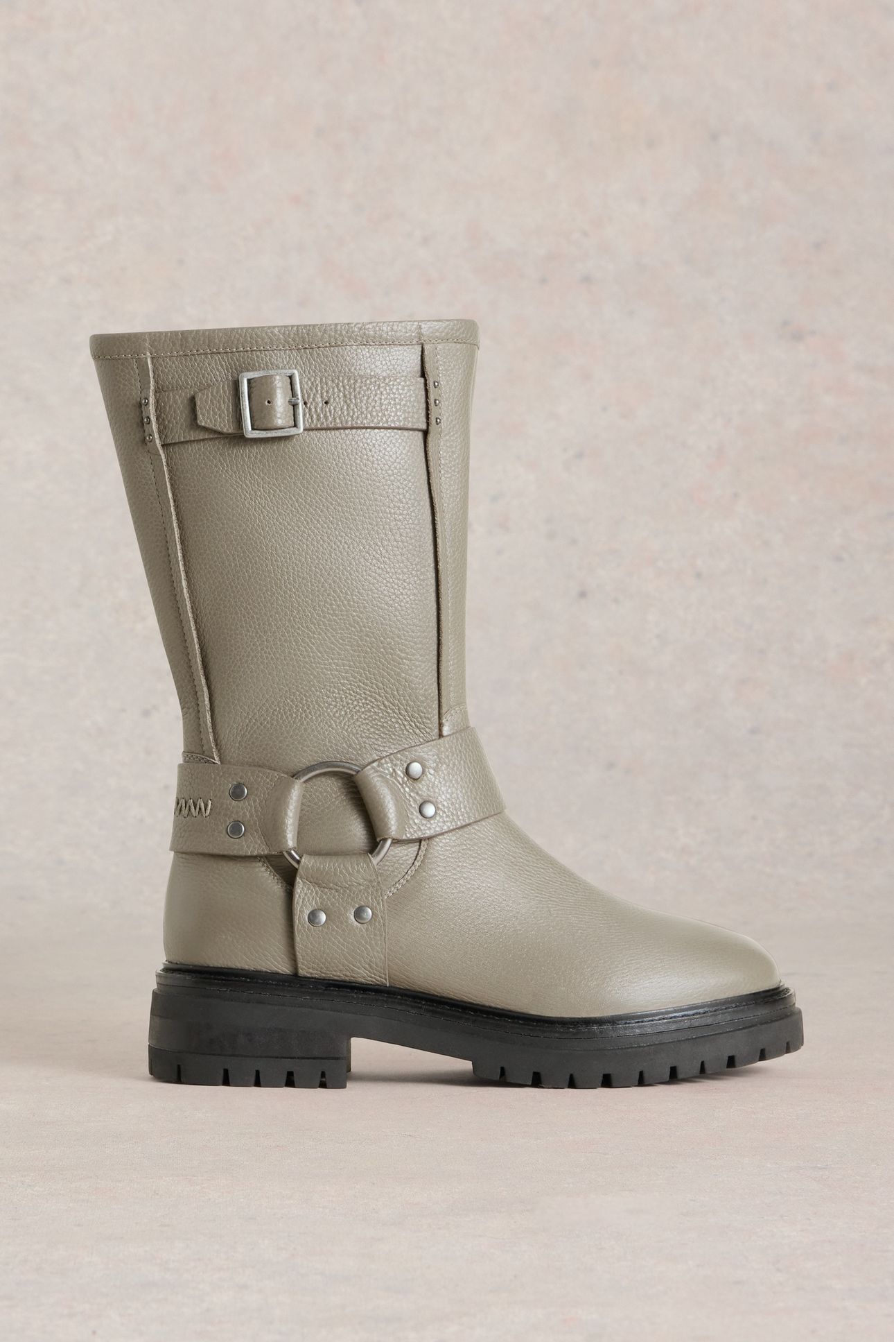 BOBBIE BIKER BOOT DK NAT 1