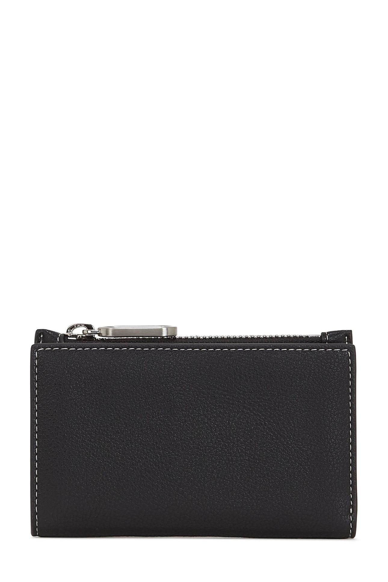 KLJ METAL LOGO BIFOLD W/ZIP BLACK 2