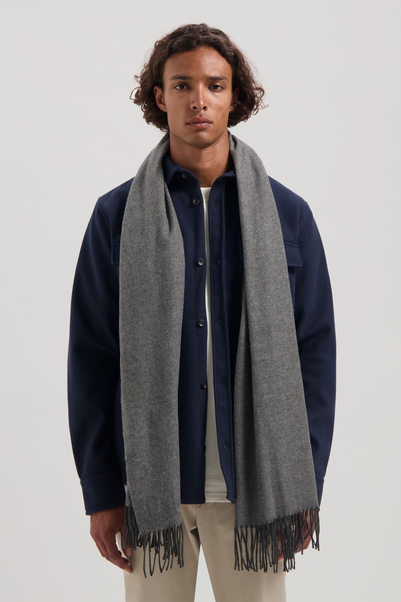 DS_ARNVINN SCARF DK. GREY MELANGE 3
