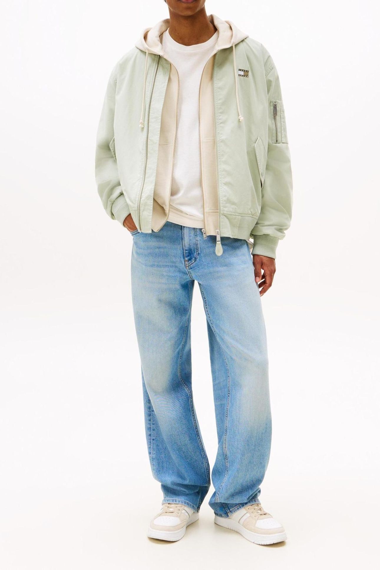 TJM COTTON BOMBER JACKET MISTY SAGE 2