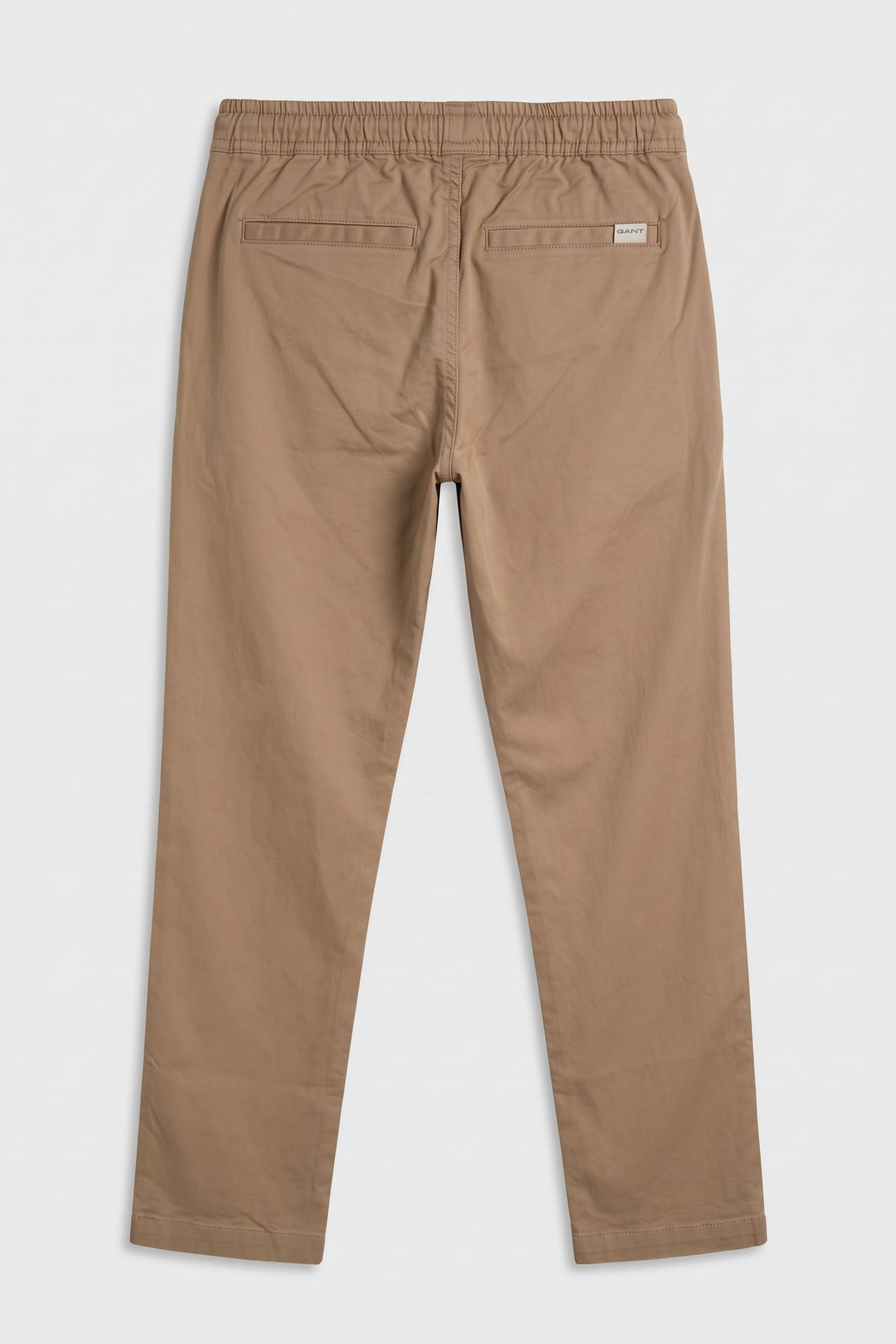 TEEN BOYS GANT CHINO DRAWSTRING TROUSER DARK KHAKI 3