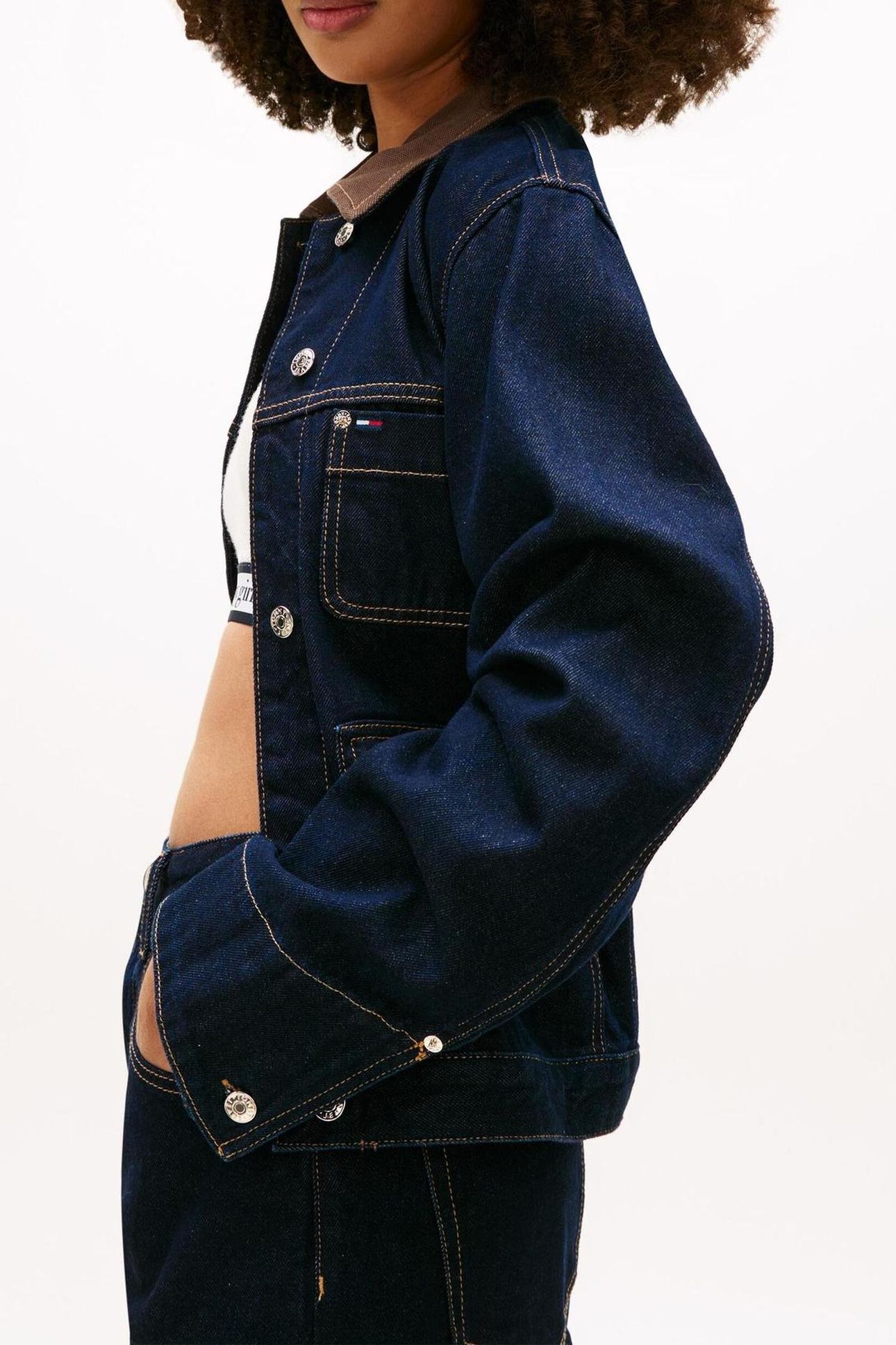 OVERSIZED CHORE JACKET DENIM DARK 2
