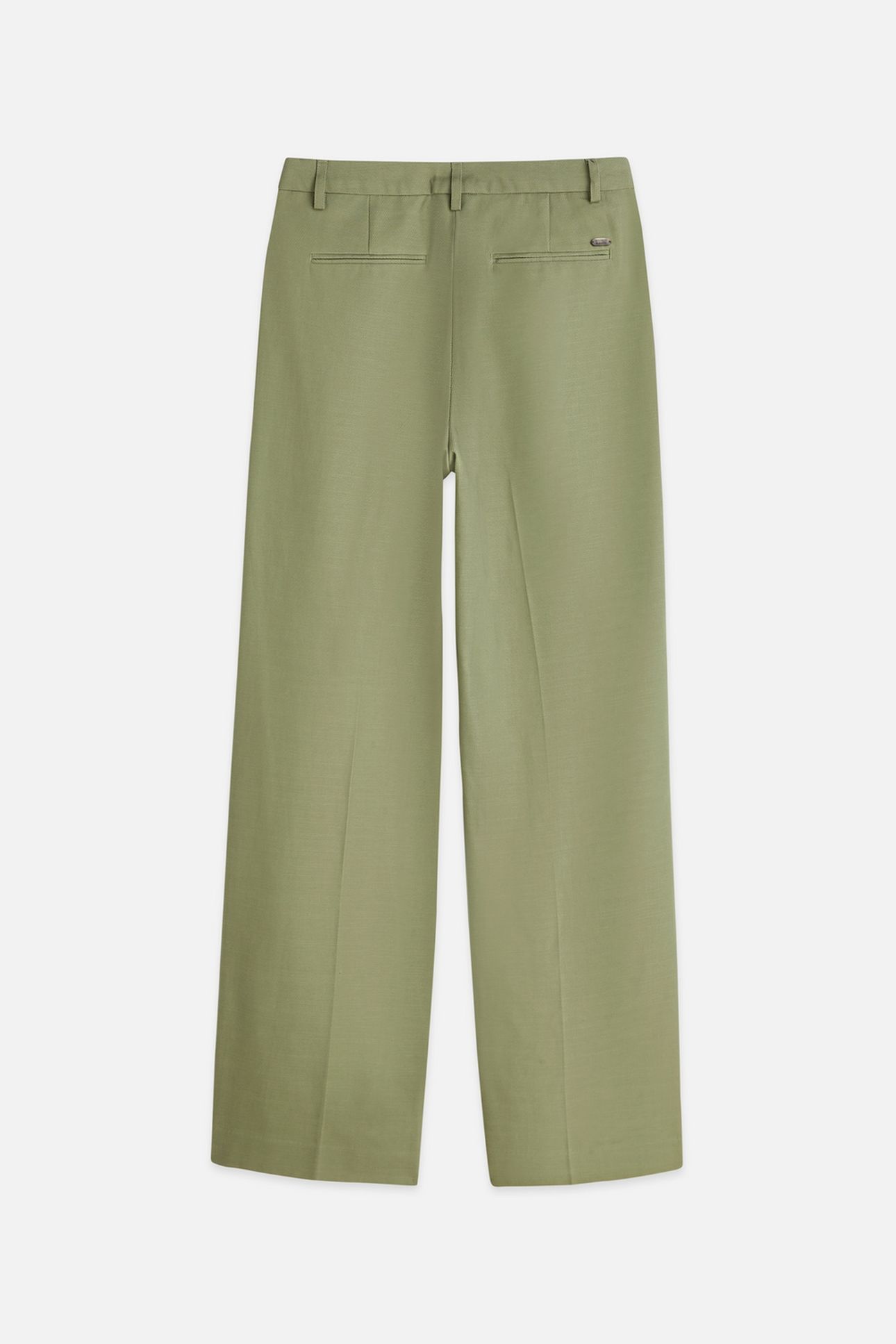 EDIE - HIGH RISE WIDE LEG PANTS OIL GREEN 5