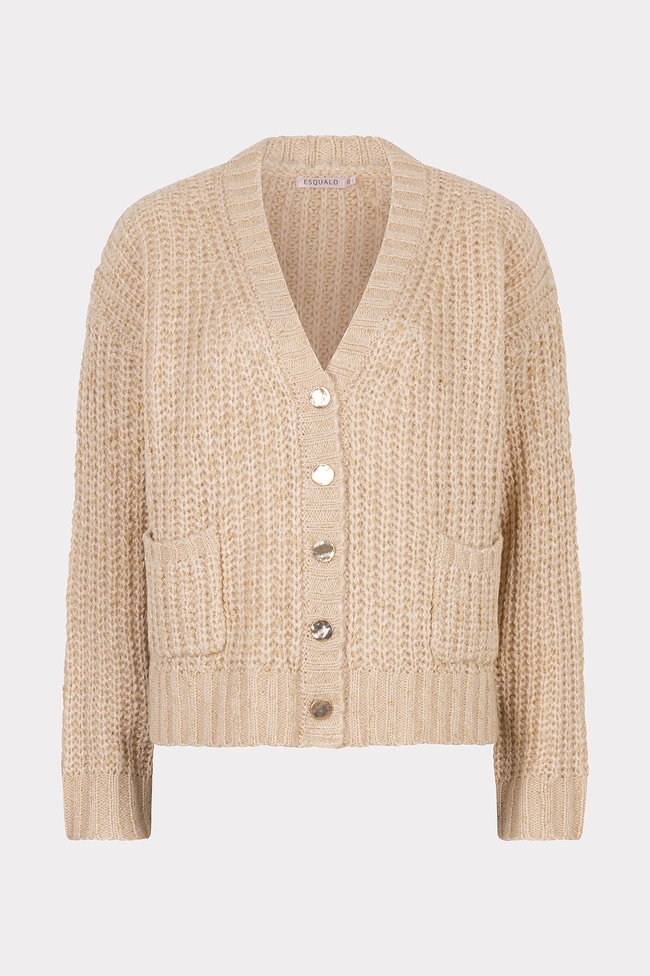 CARDIGAN OVERSIZE LUREX LIGHT SAND 4