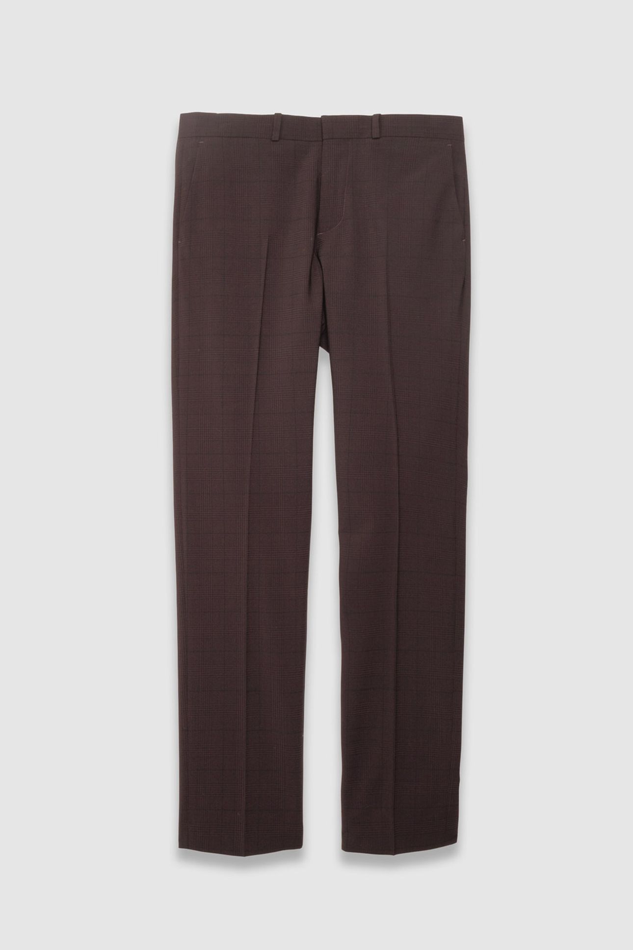 PLUM CHECK TRAVEL SUIT SUIT TROUSERS 4