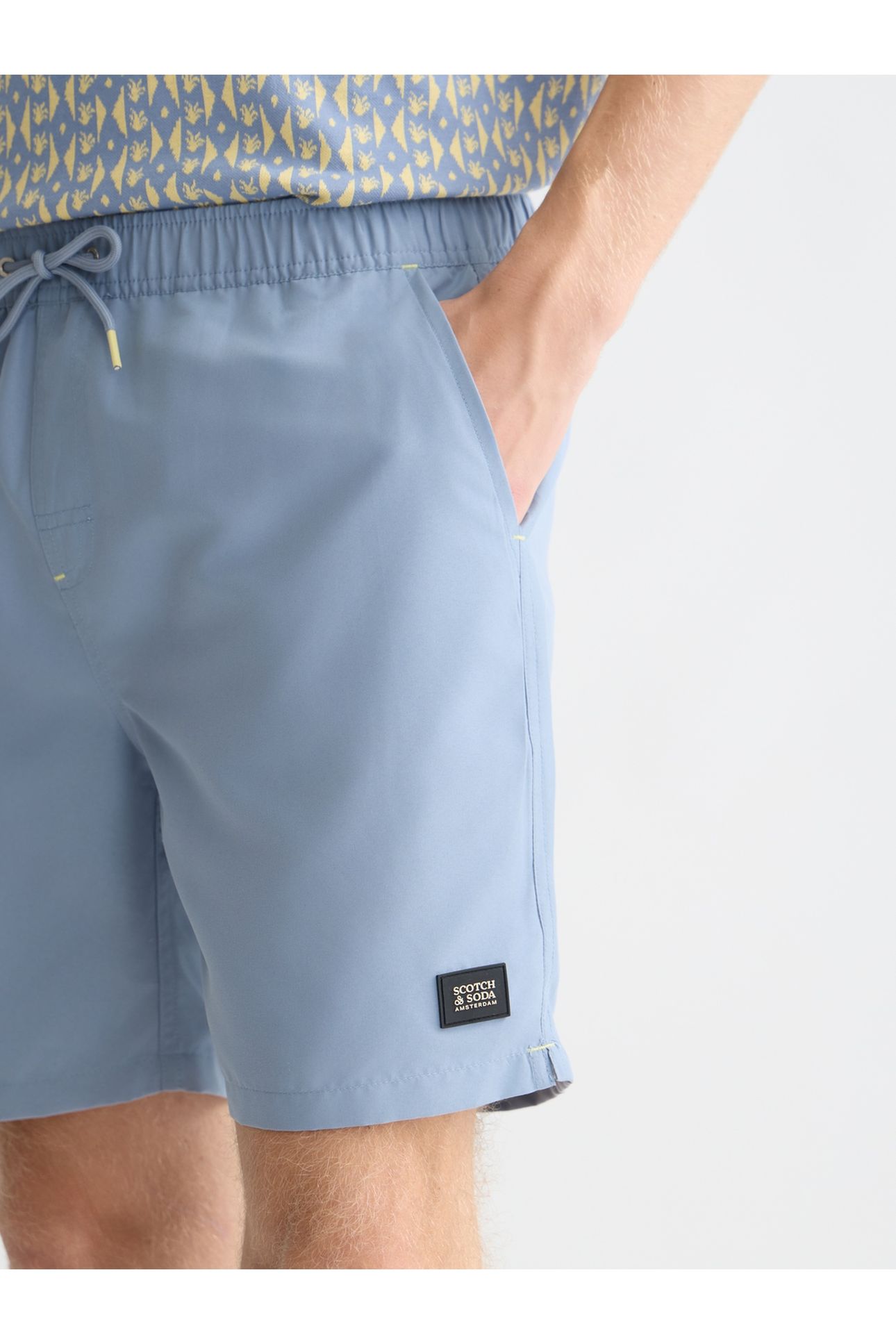 SOLID MIDLENGTH SWIM SHORTS MEDIUM BLUE 6
