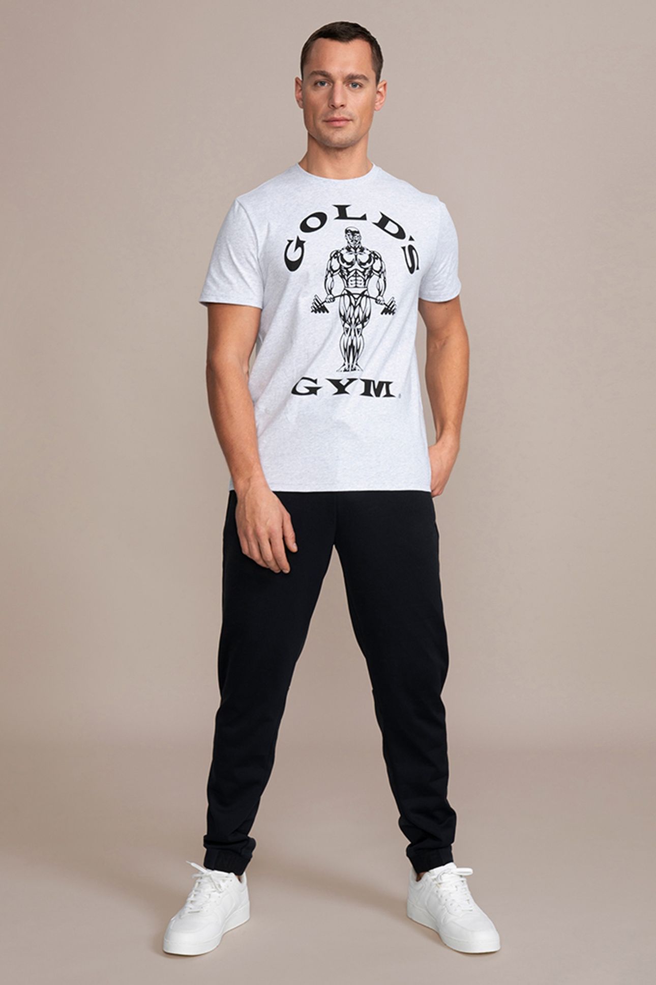 MUSCLE JOE CREW NECK TEE GREY 1