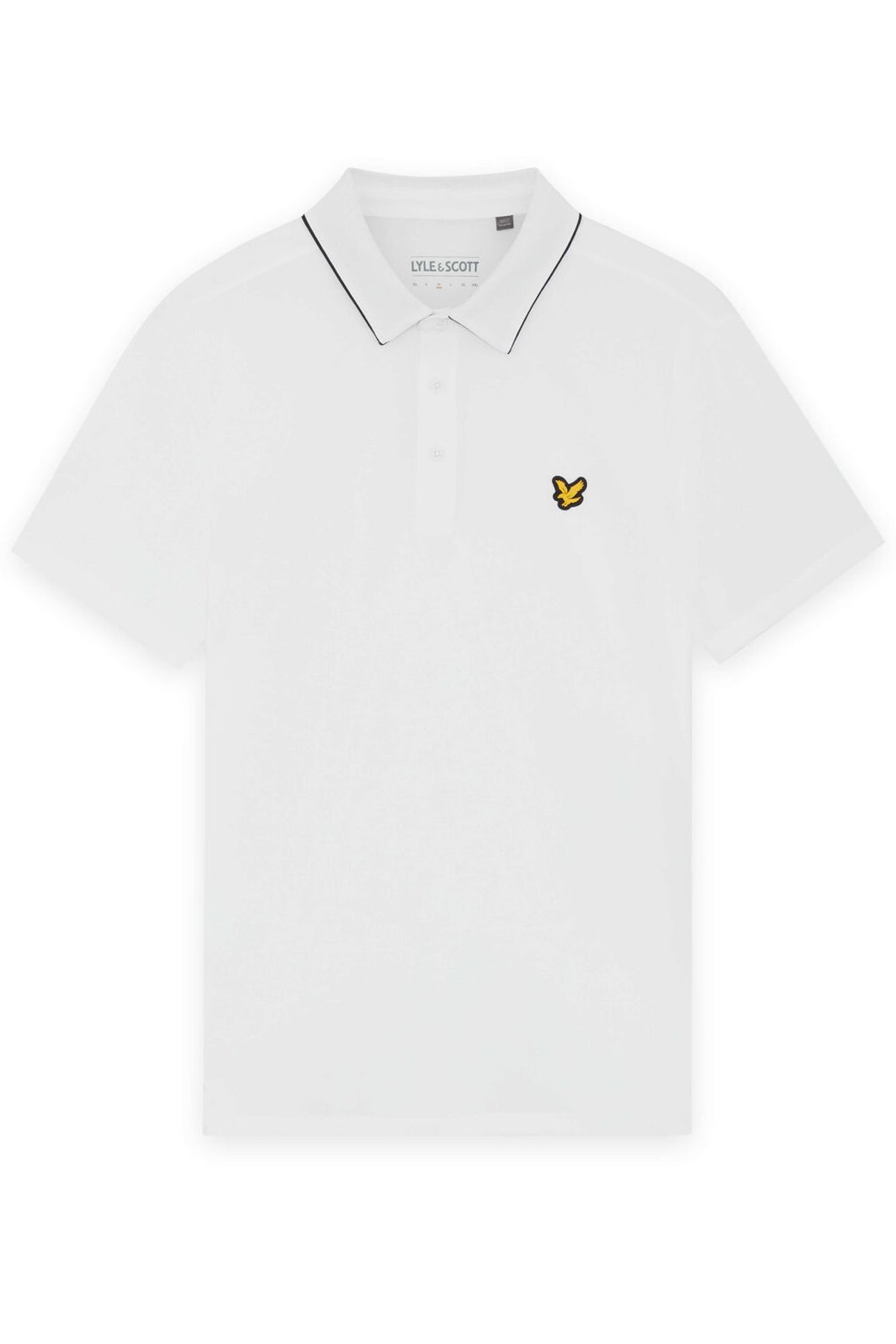 GOLF CONTRAST COLLAR POLO WHITE 4