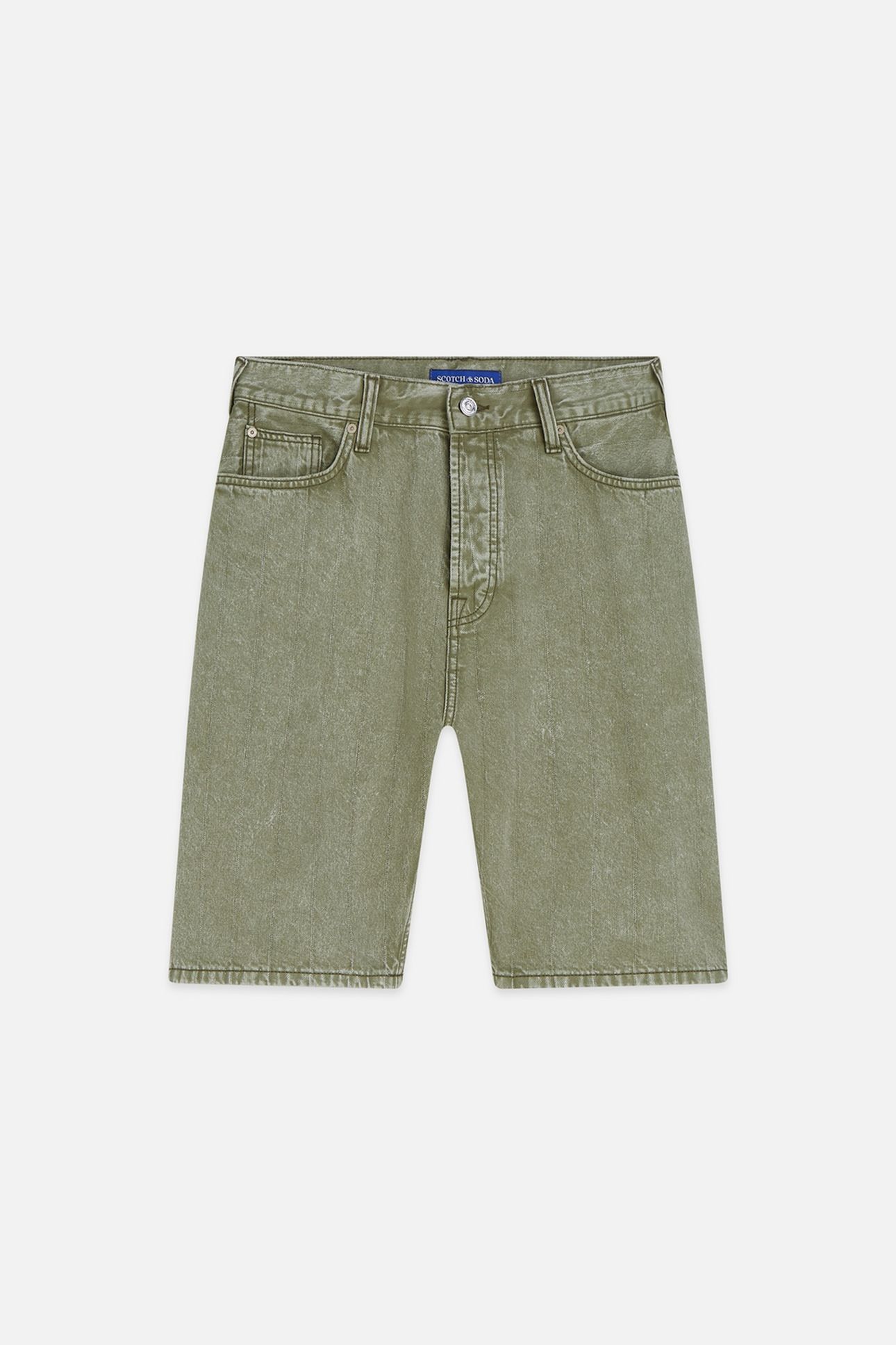 THE PITCH LOOSEFIT JEANS SHORT DARK GREEN 4