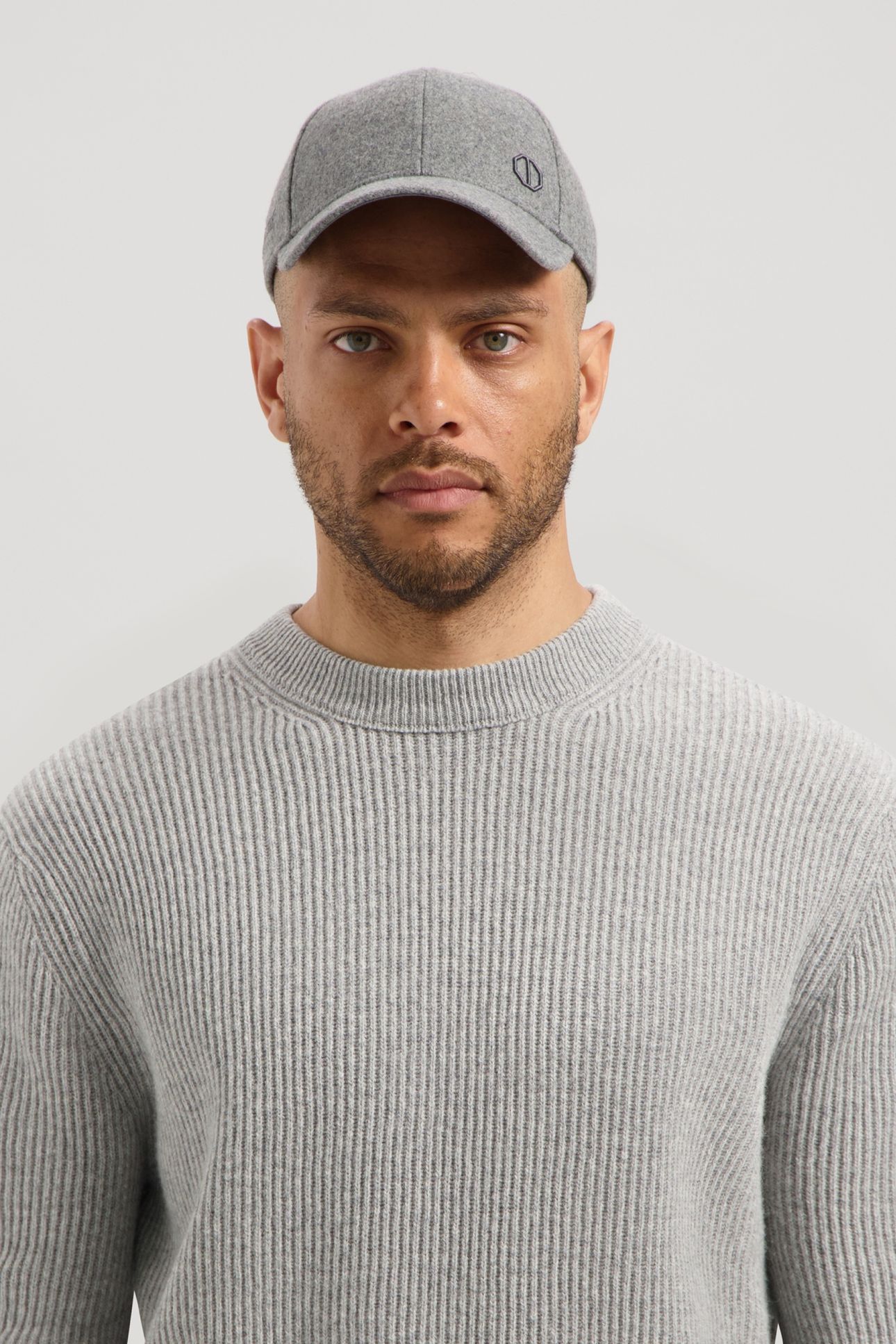 DS_BEALS WOOLMIX CAP DK. GREY MELANGE 1