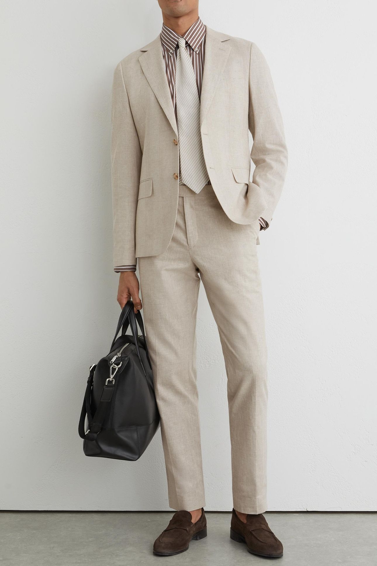 SB CHECK BLAZER OATMEAL BROWN 2