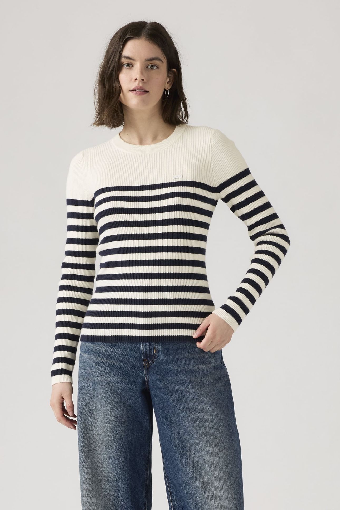 CREWNECK RIB SWEATER 1