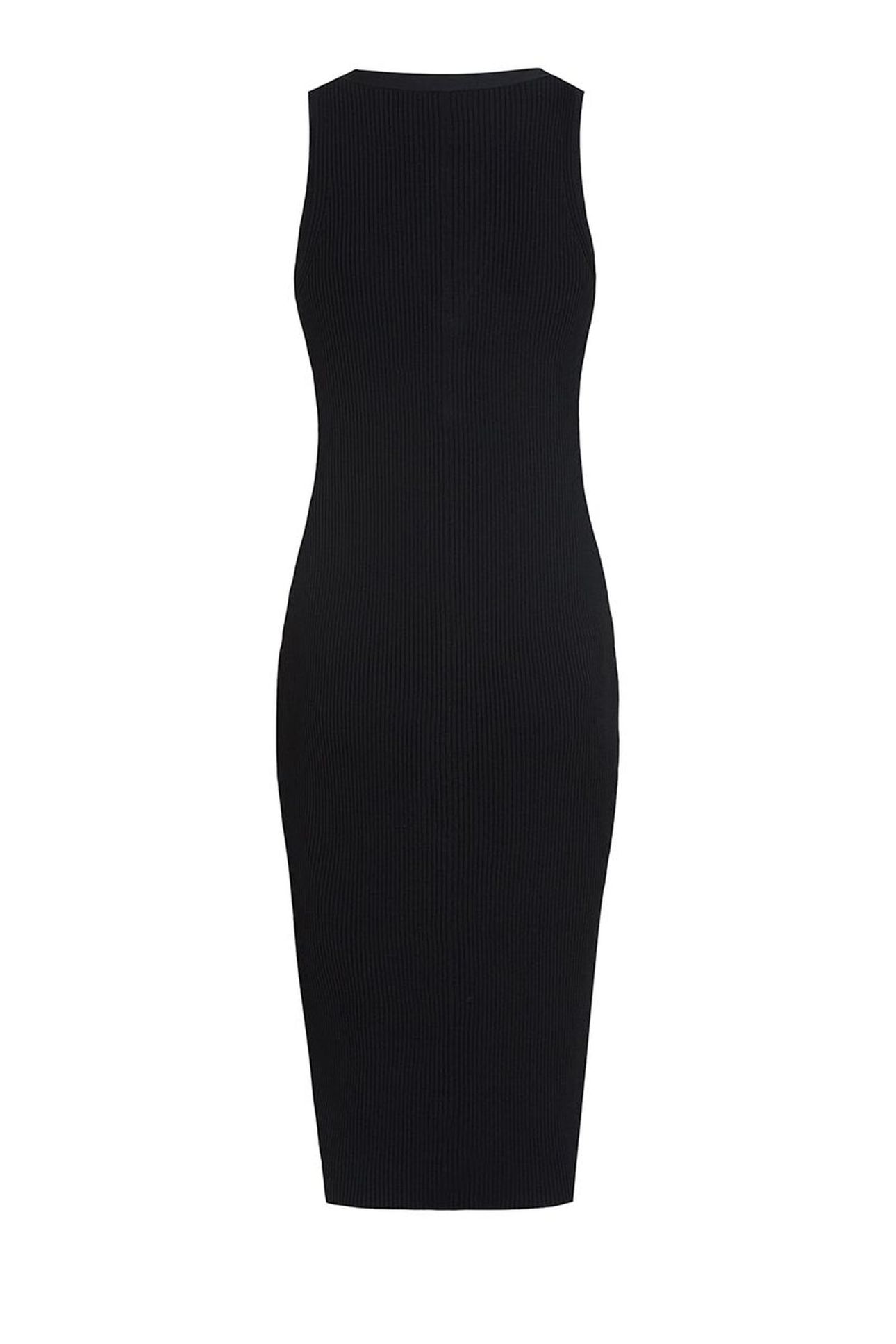 LOGO KNIT DRESS BLACK/WHITE 8