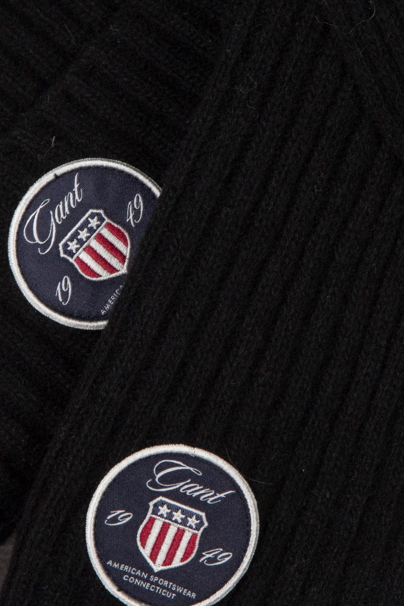 BEANIE AND SCARF WOOL MIX BLACK 4