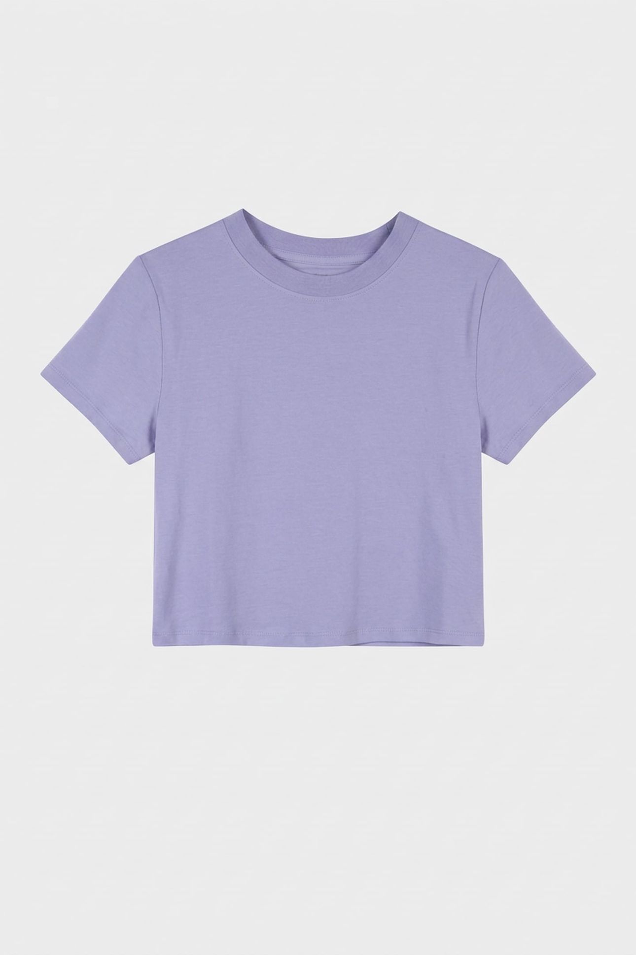 CLEAN CROPPED SHORT TEE PERSIAN VIOLET 3