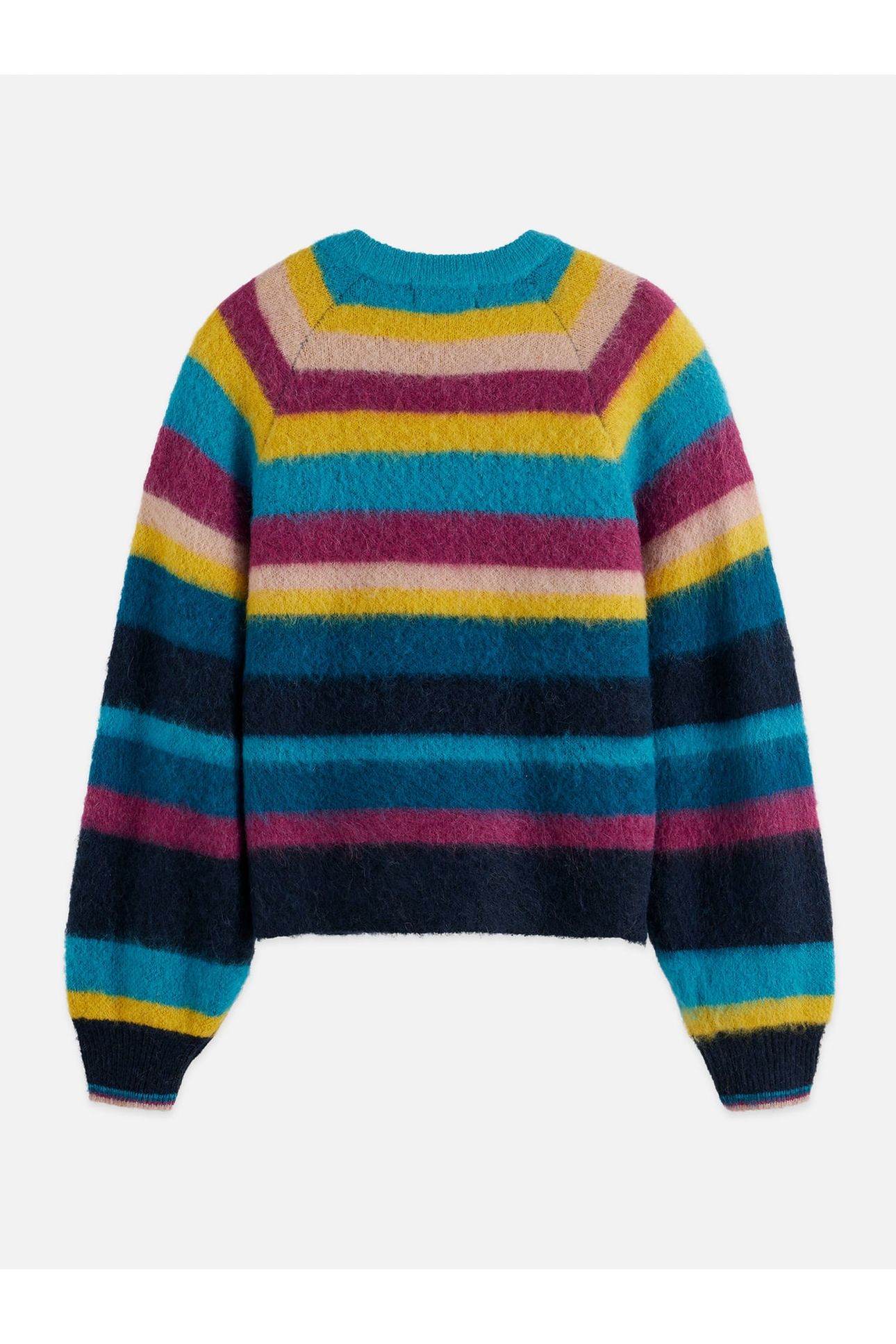 STRIPED OVERSIZED PULLOVER EL COSMICO STRIPE DEEP LAGOON 5