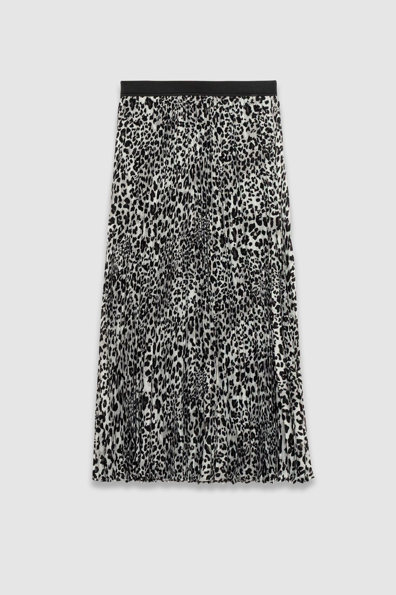GREY PANTHER RECYCLED POLYESTER PLEATED SKIRT 4
