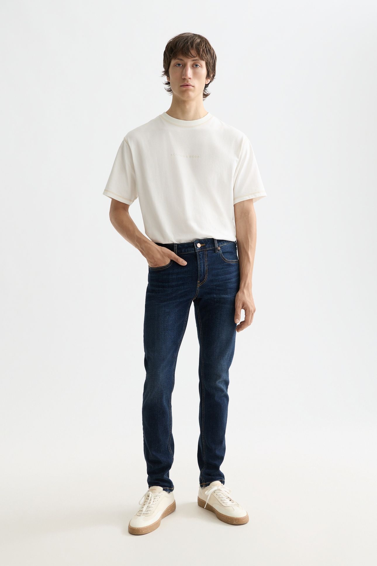 CORE SKIM SKINNY JEANS BEATEN BLUE 3