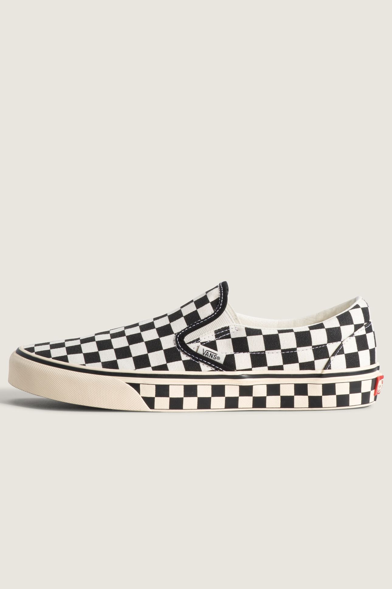 UNISEX CLASSIC SLIP-ON CHECKERBOARD BLACK/MARSHMALLOW 5