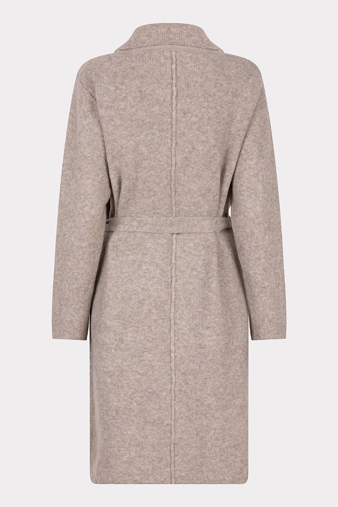 CARDIGAN LONG POCKETS TAUPE MELANGE 6