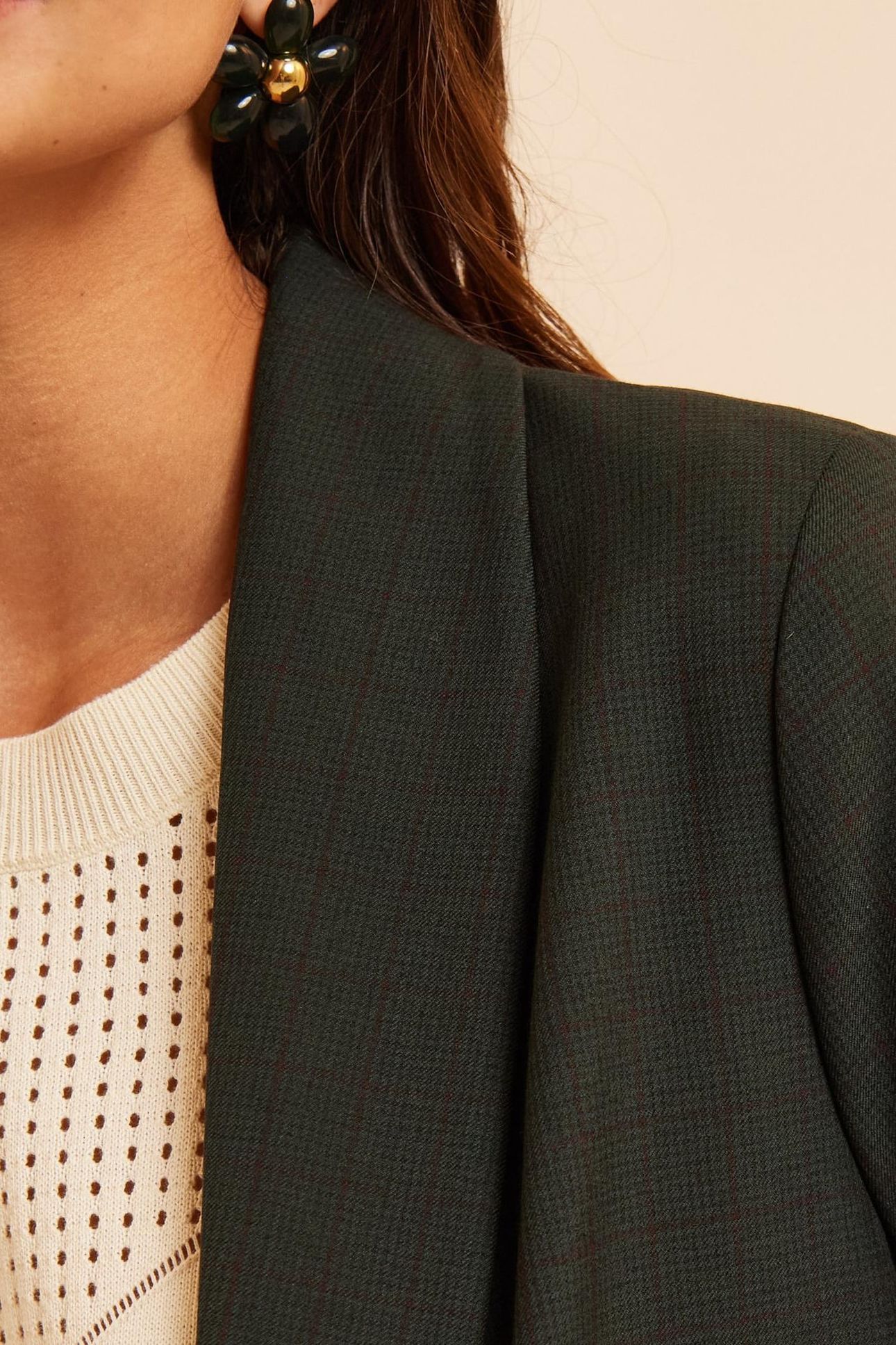 GREEN CHECKED SUIT JACKET 6