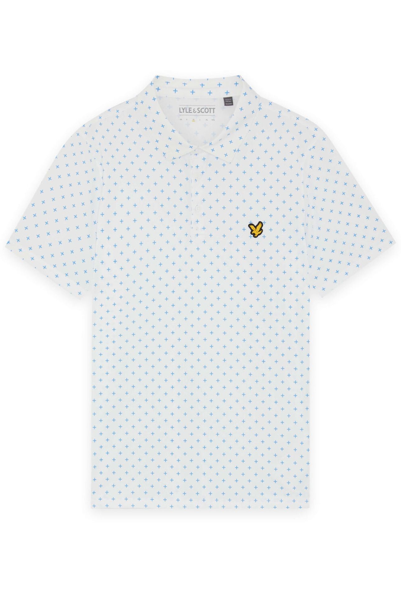GOLF CROSS PRINT POLO WHITE 4
