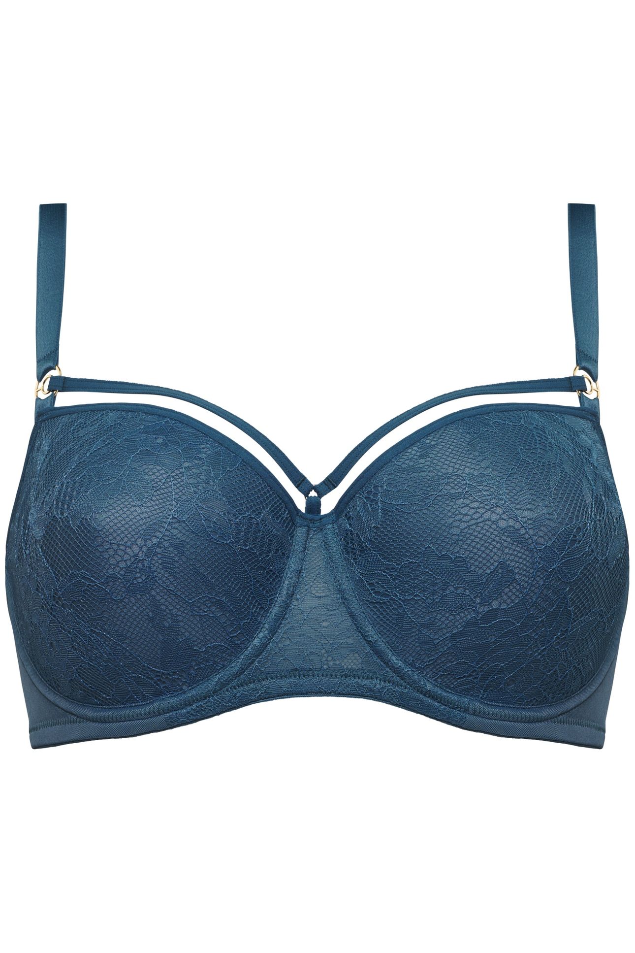 SPACE ODYSSEY TEAL LACE BALCONY BRA 3