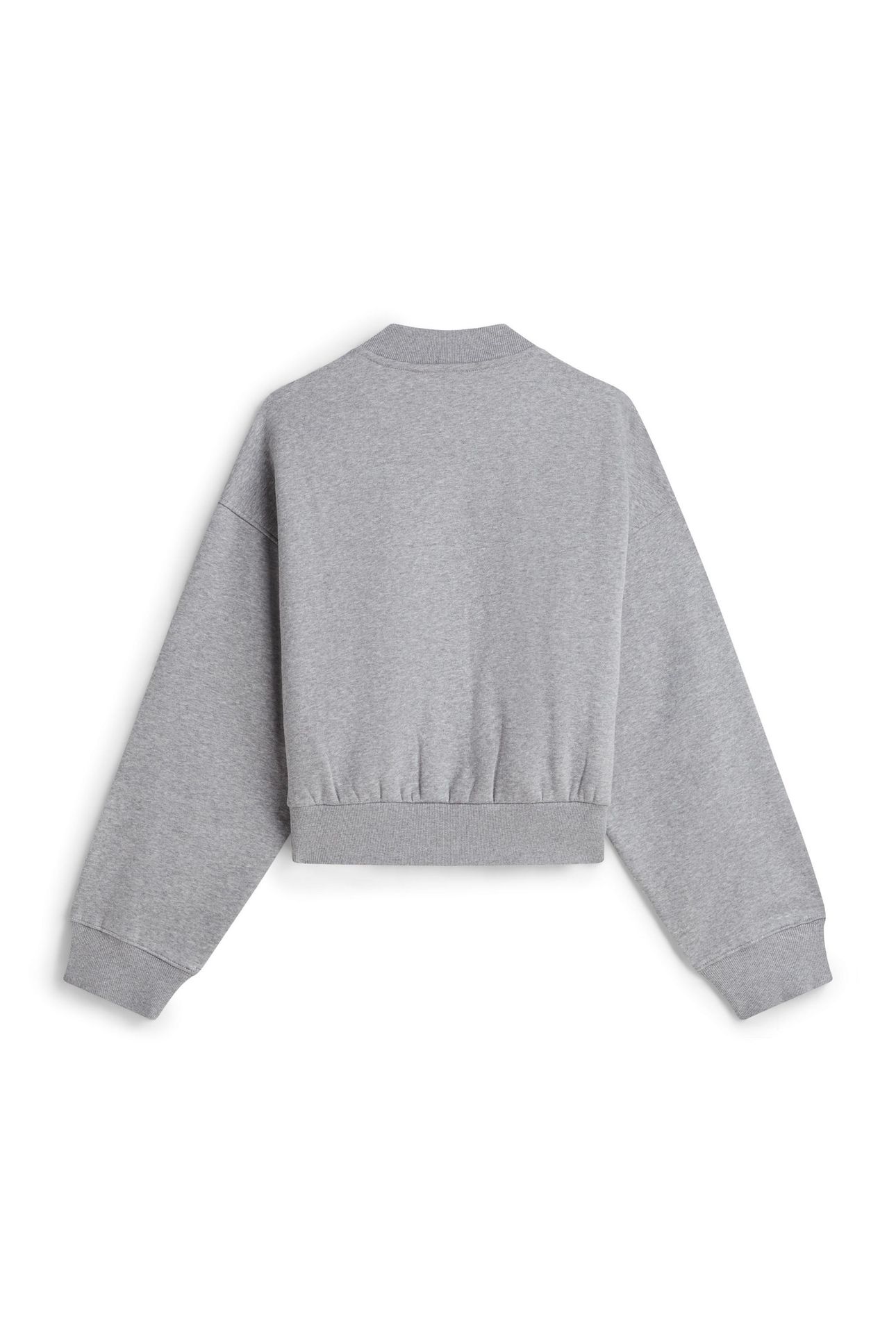VARSITY FLEECE BOMBER MED HEATHER GREY 2