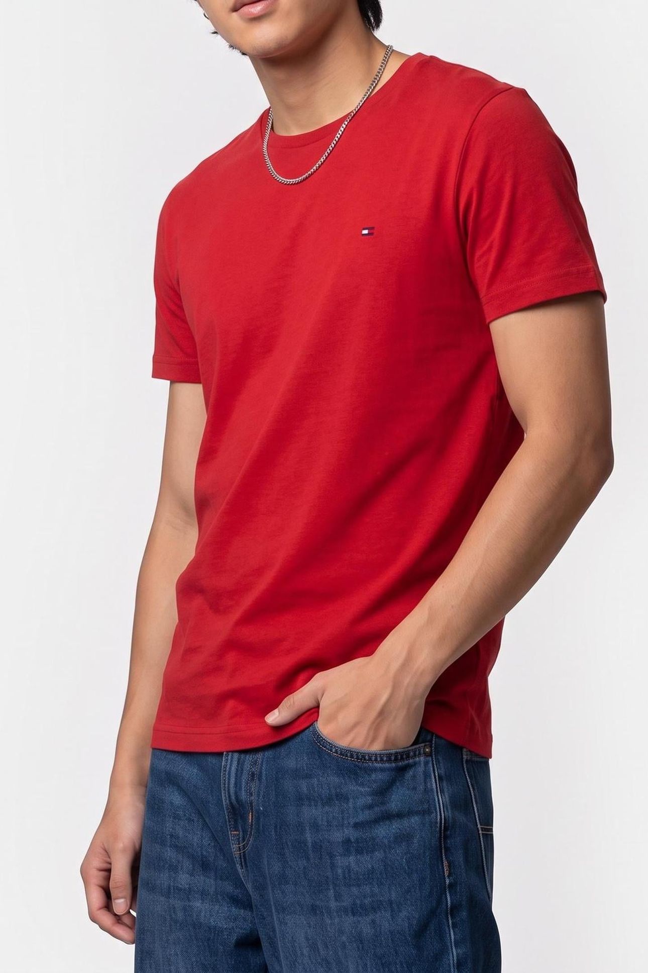 CN SS SHORT WOVEN SET PRIMARY RED/PIN STRIPES D S 1