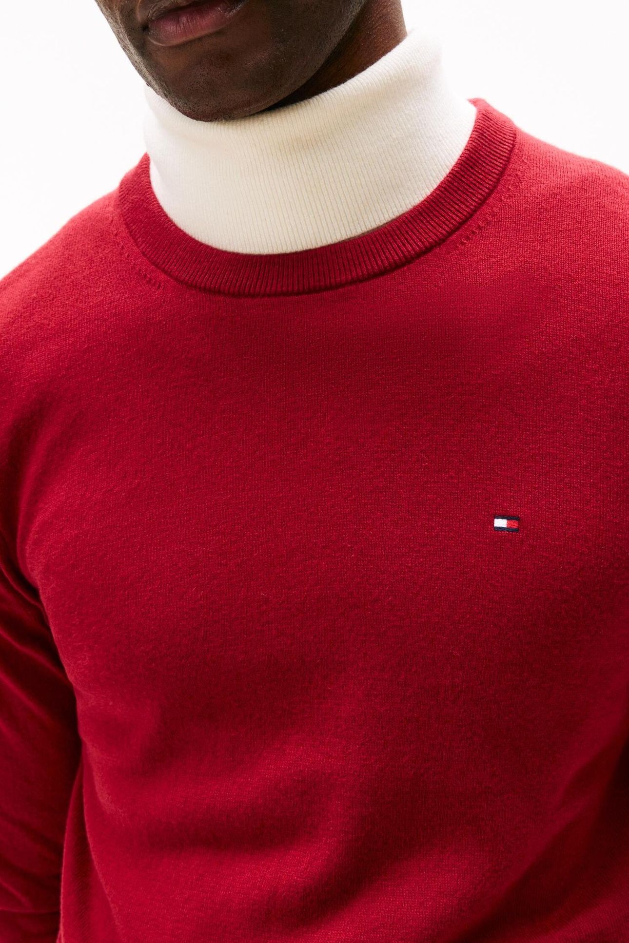 PIMA COTTON CASHMERE SWEATER REGATTA RED 7