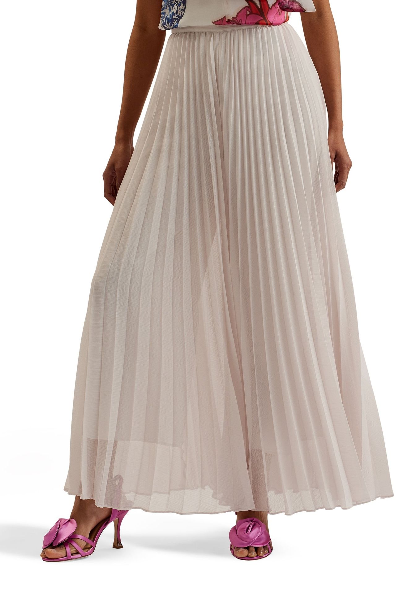 YOSHINO WIDE LEG PLEAT TROUSER WHITE 2