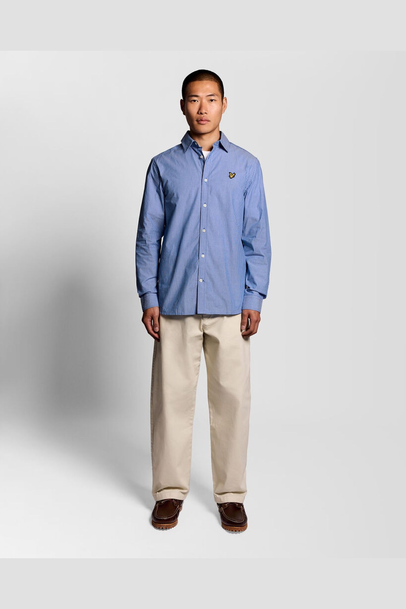 TWIN STRIPE SHIRT LUCID BLUE/WHITE 3