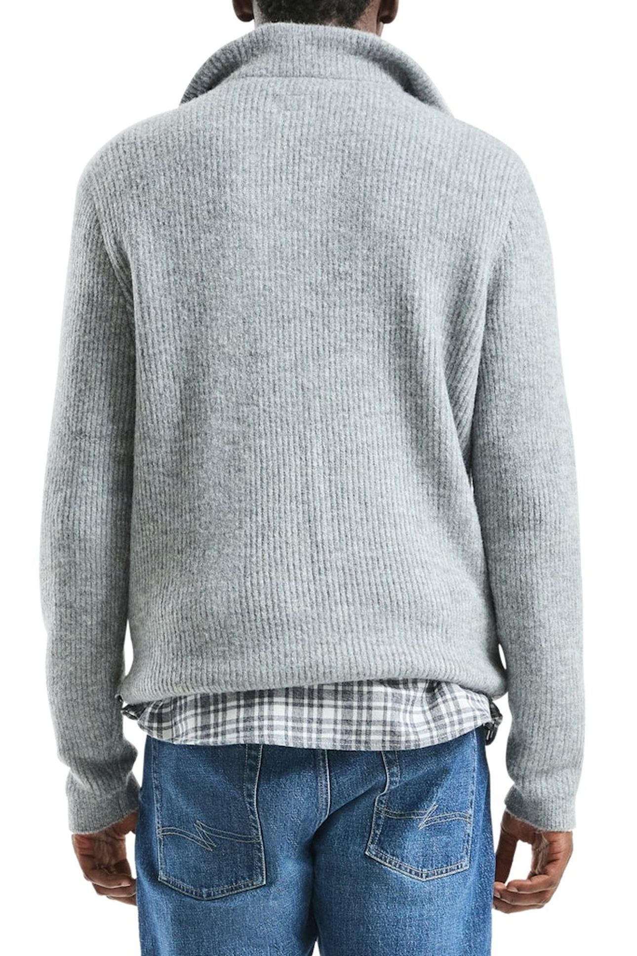 S.OLIVER-QS PULLOVER GREY/BLACK 2