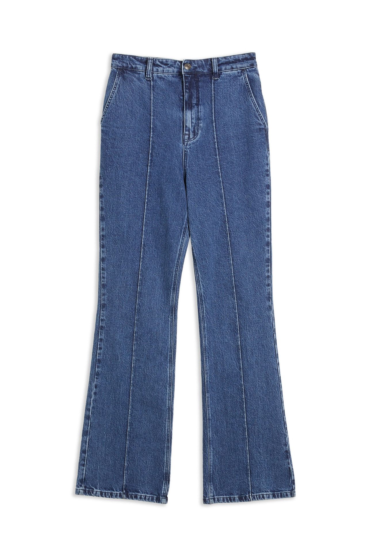 NIKKO KICK FLARE JEANS WITH PINTUCK BLUE 4