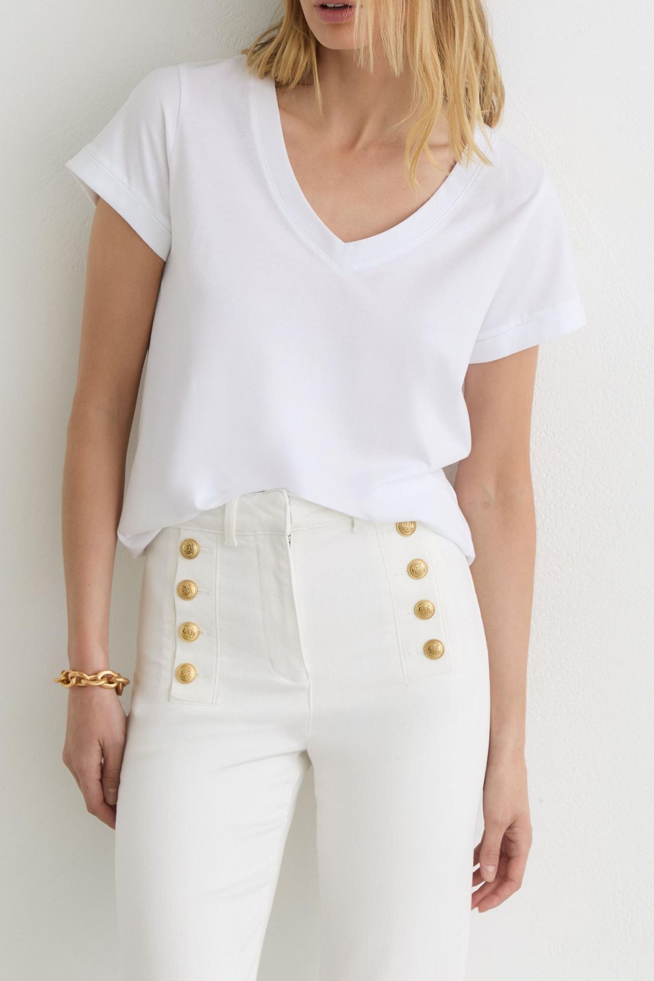 FLARE JEAN WHITE 2