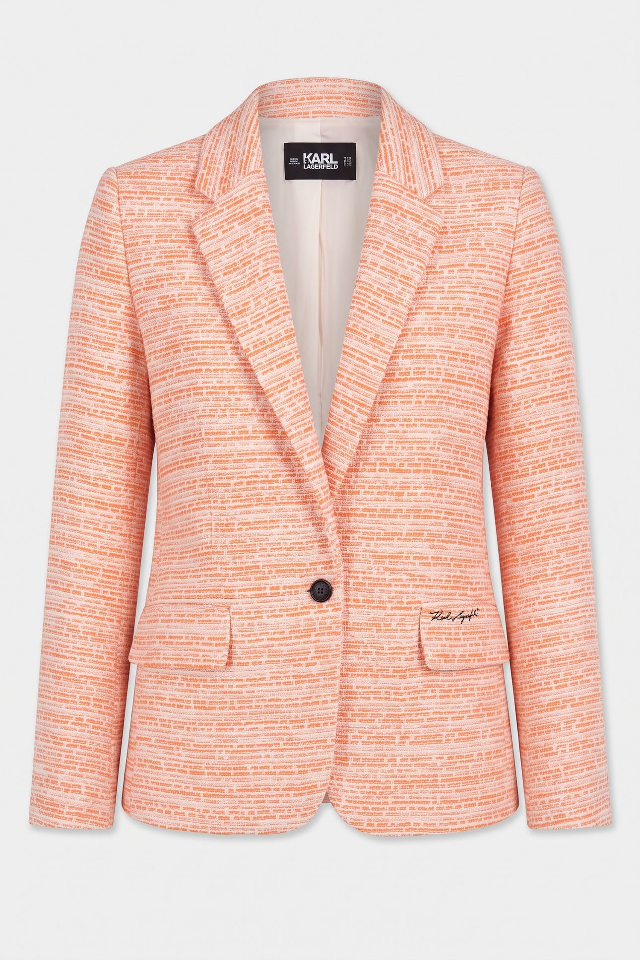 BOUCLÉ BLAZER ORANGE 3