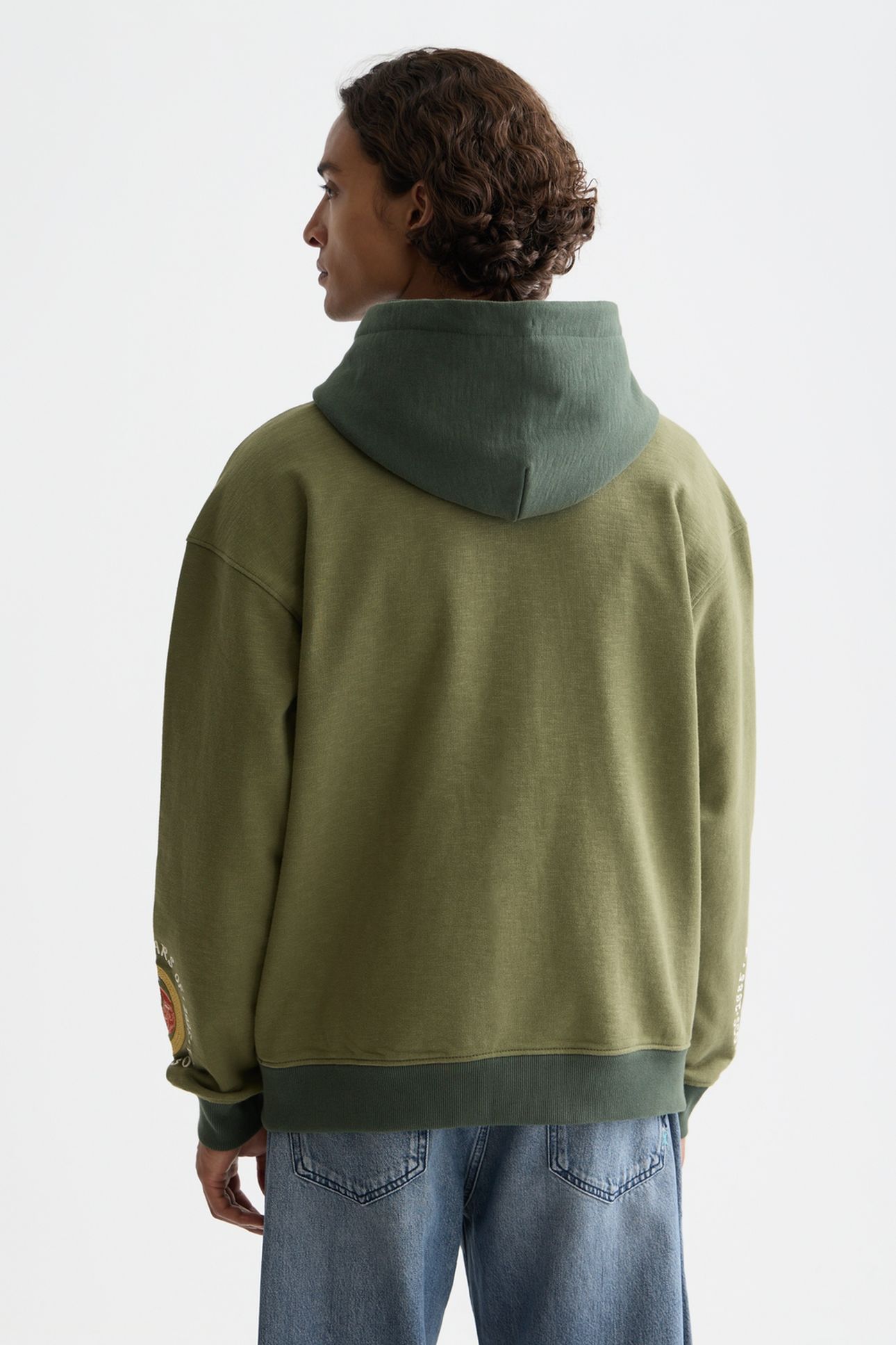 THE 40TH ANNIVERSARY EMBROIDERED RELAXED-FIT HOODIE DARK BEI 2