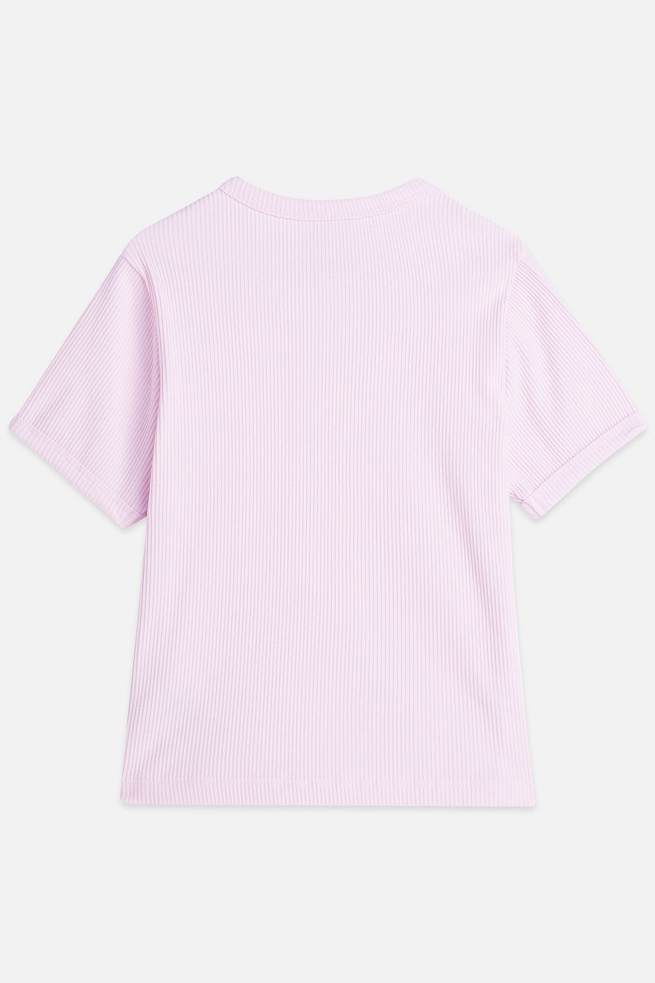 GIRLS SEASONAL CORE RIBBED SLIMFIT TSHIRT FIRE PINK 651 2